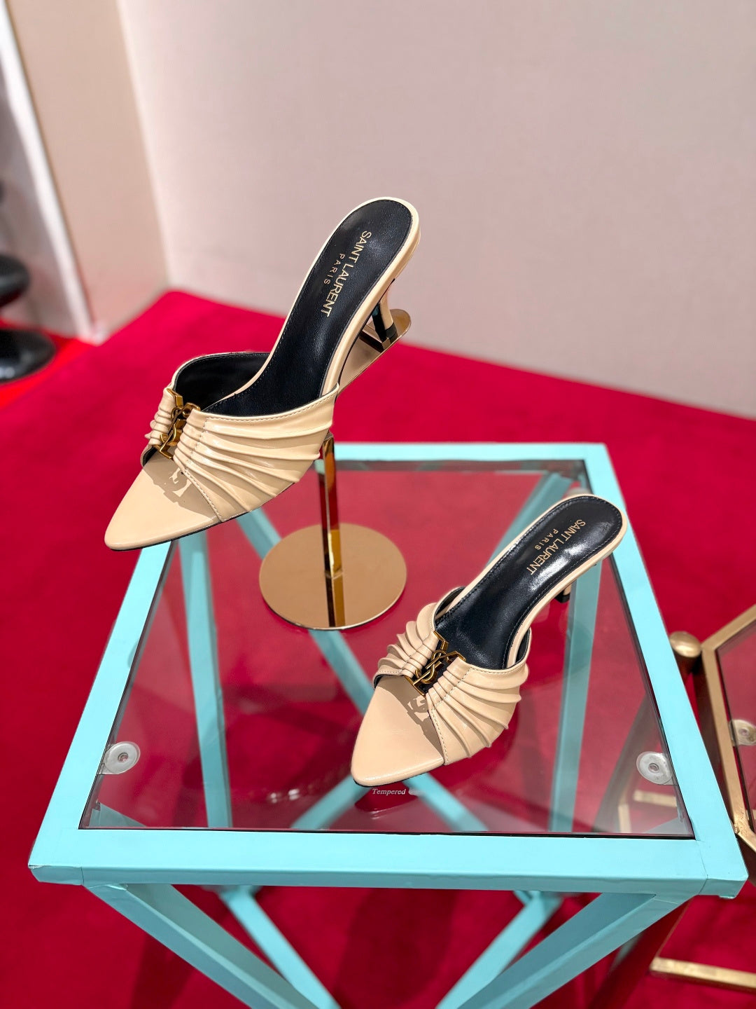 YSL 2026 Sandal Smooth Calfskin 925205