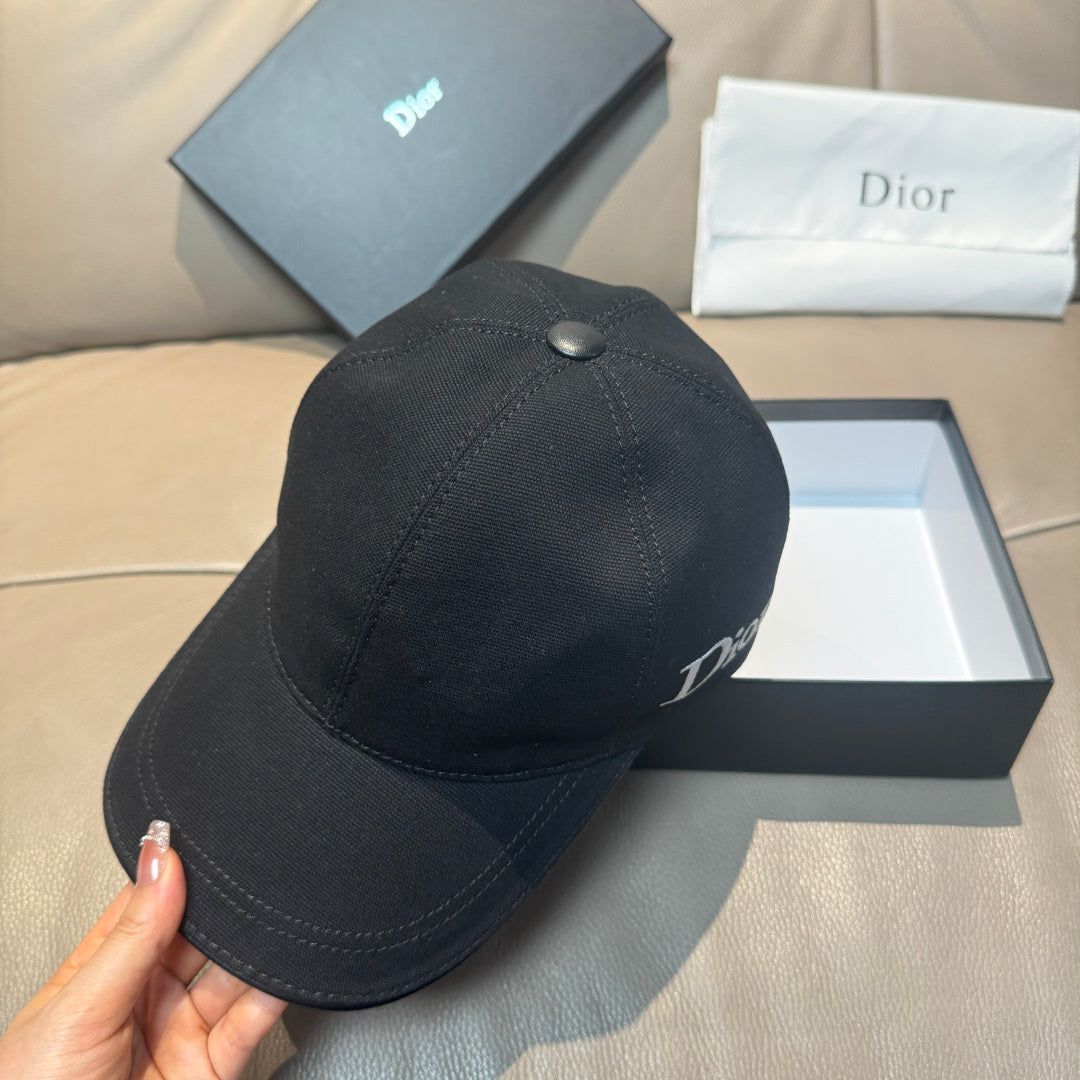 Dior Logo Baseball Cap Cotton 343792