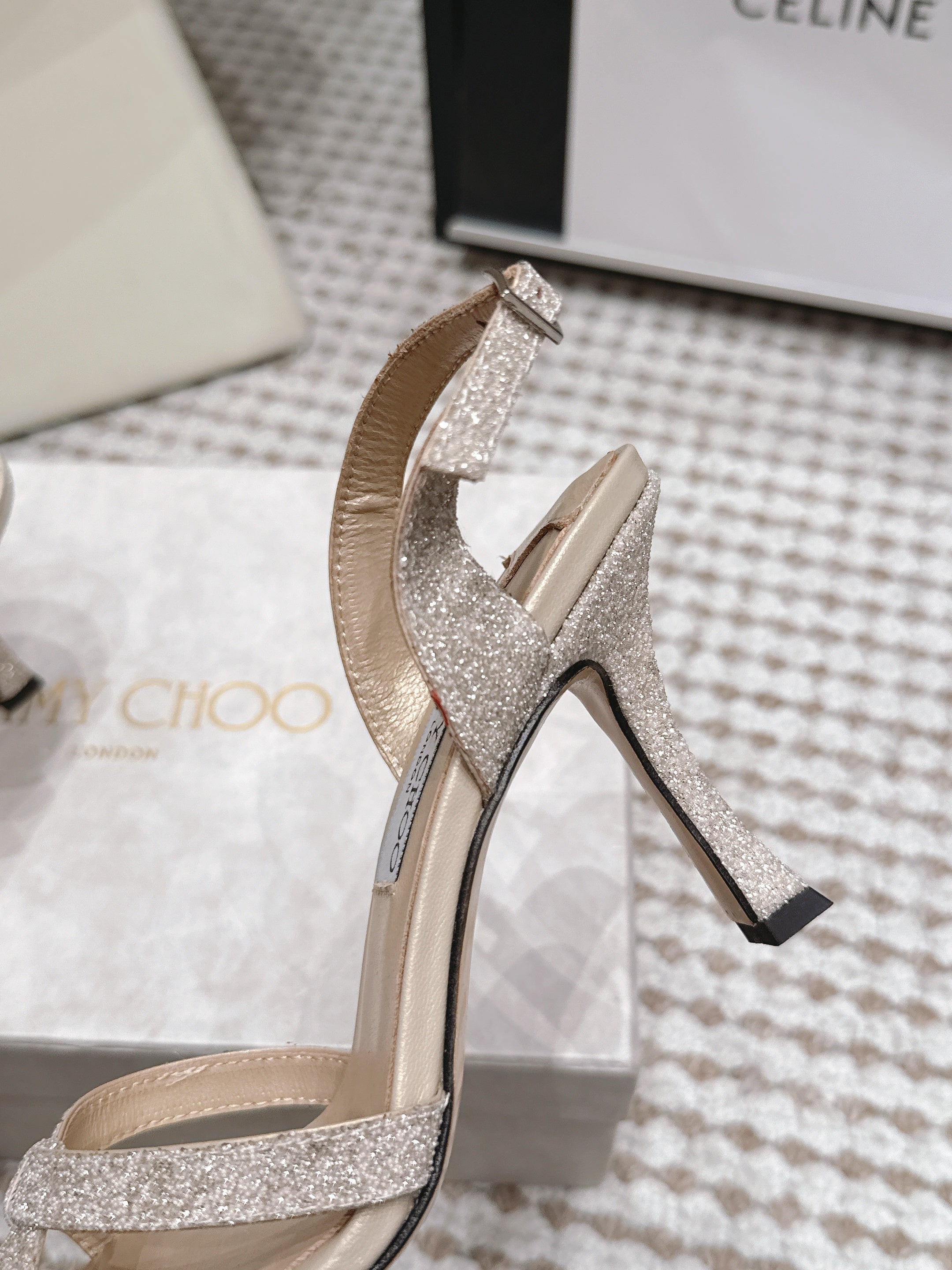 Jimmy Choo 2026 Elsy Sandals Suede Leather 930980