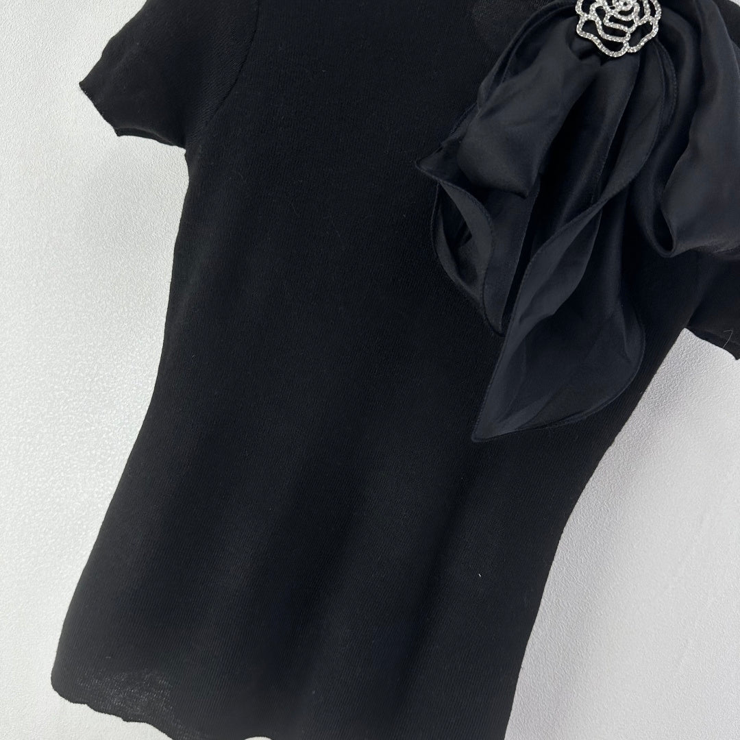 Chanel 2026 Bow Tie Short-Sleeve Shirt Viscose 361048