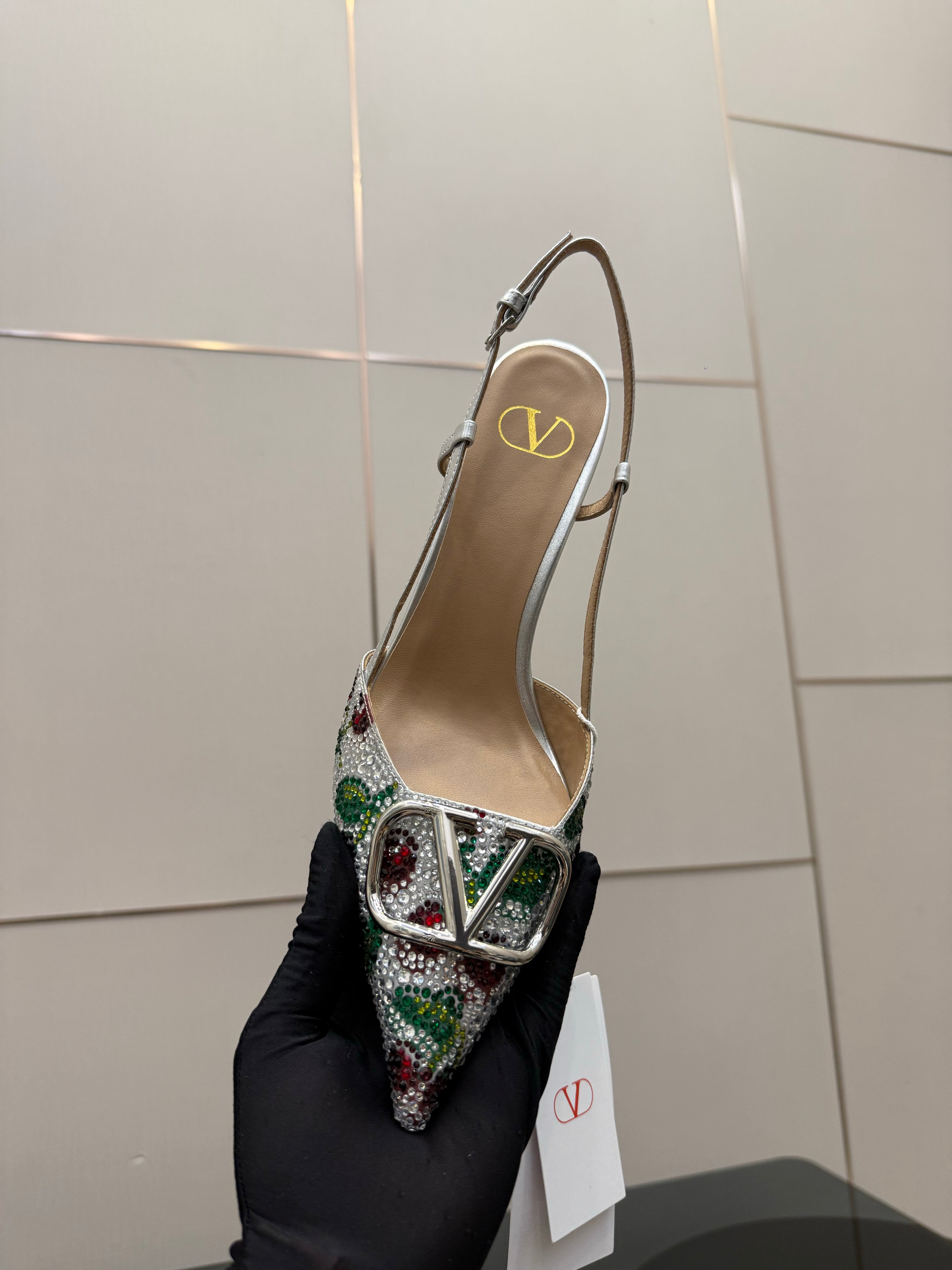 VT 26s Slingback 80 Crystal Colorful Leather 725843