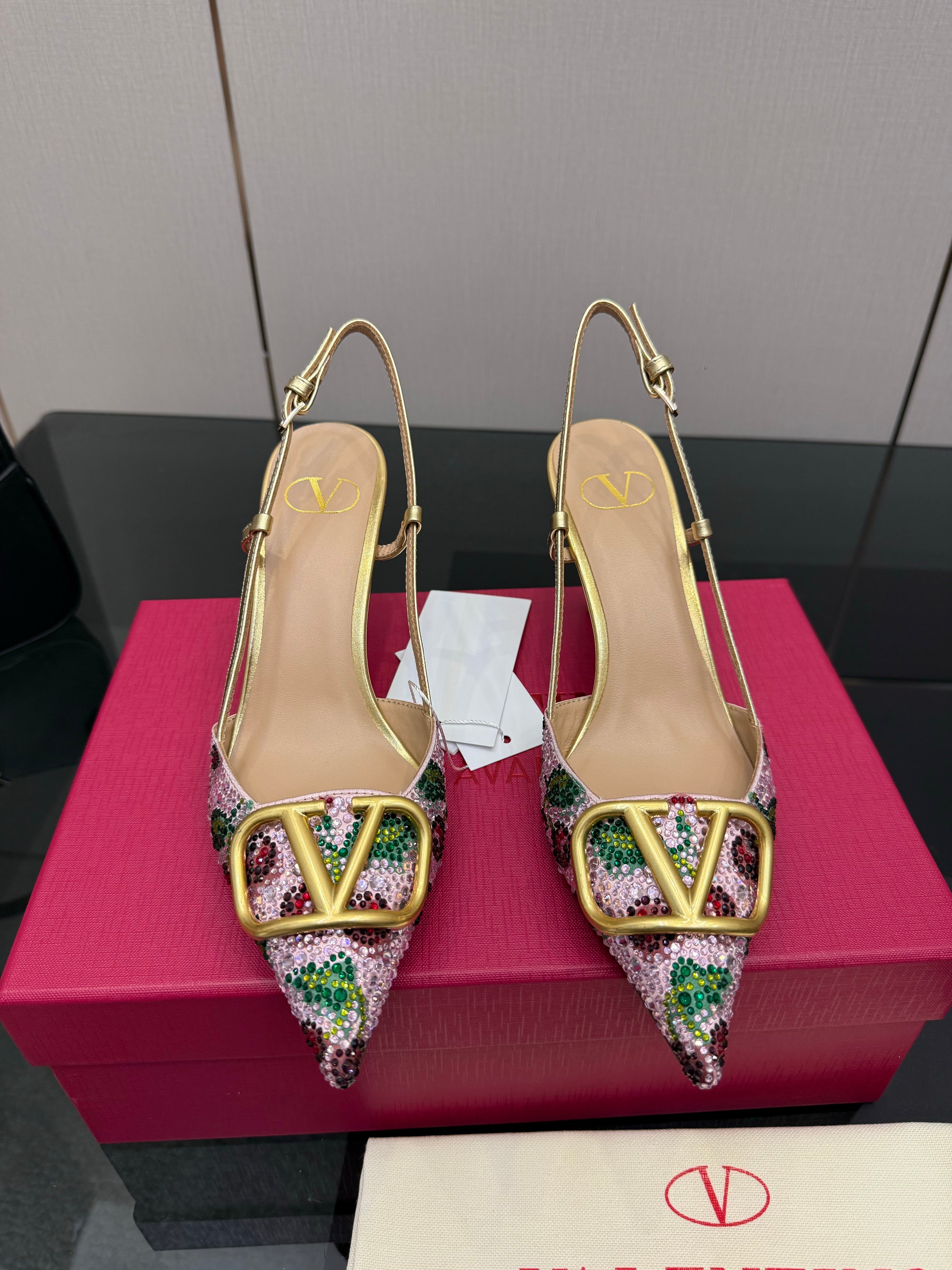 VT 26s Slingback 80 Crystal Colorful Leather 725843