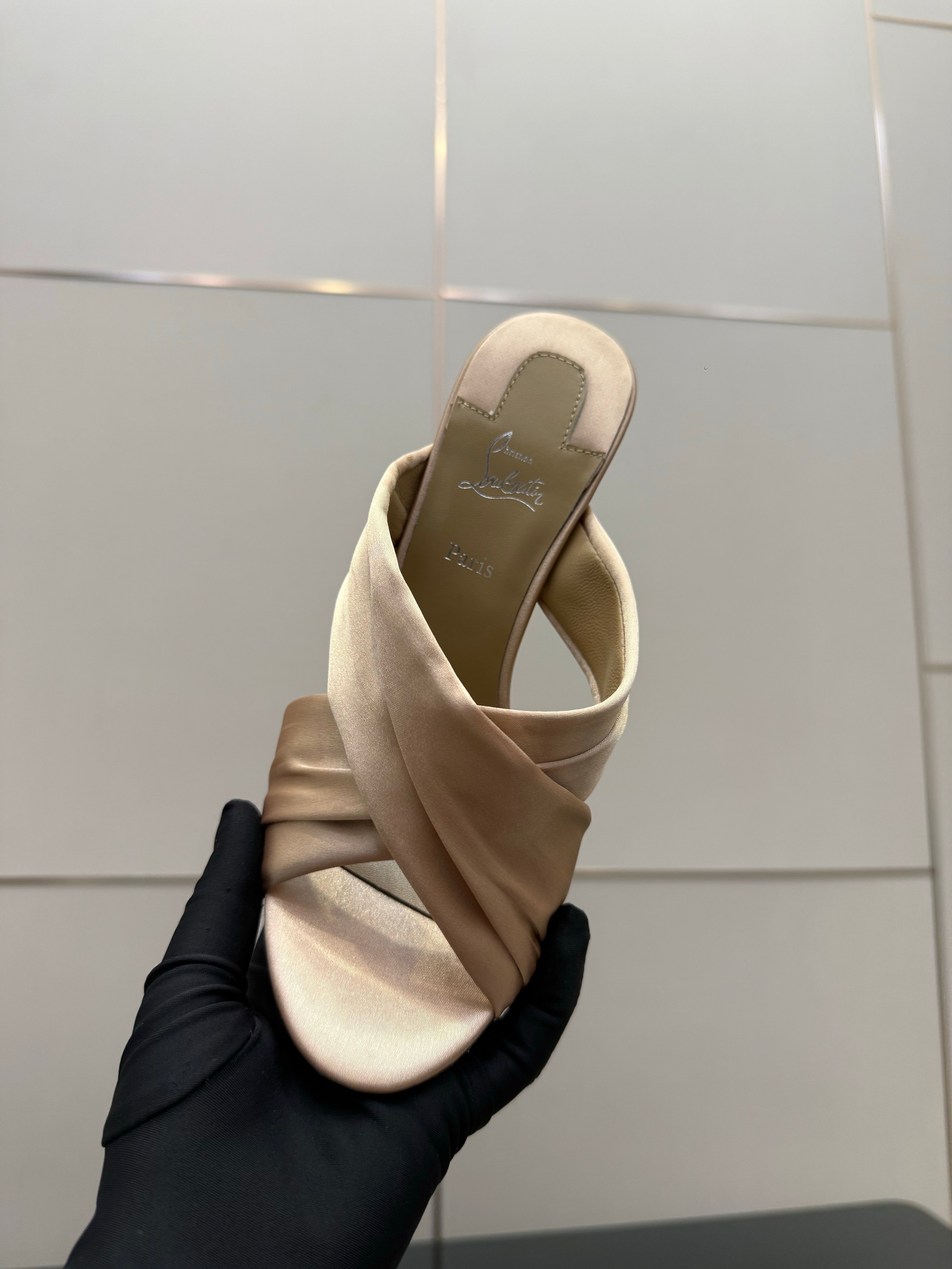 Christian Louboutin 2026 Hight Heels Sandals 100mm Silk Sheepskin 791551