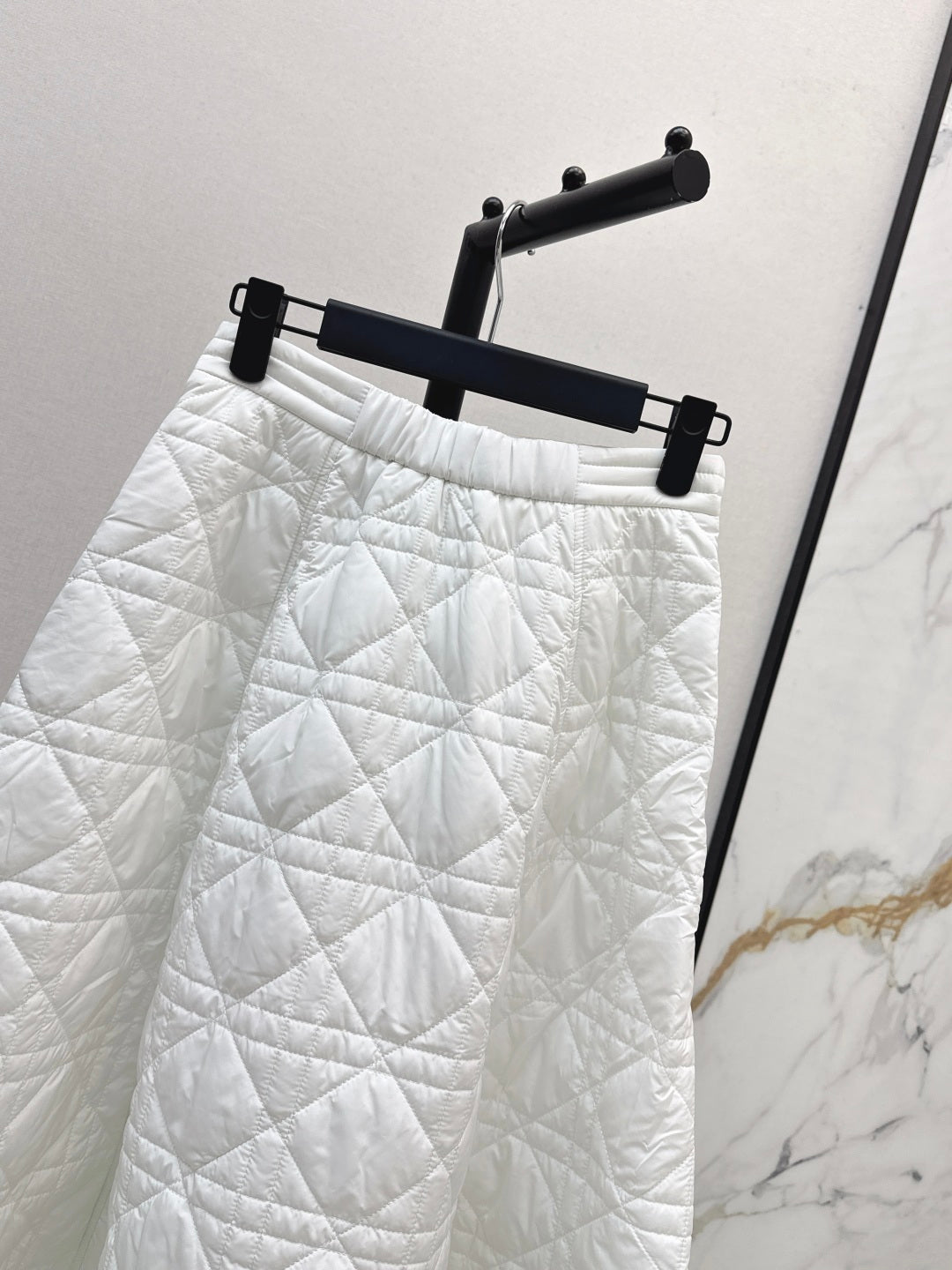 CD 25 Plaid Quilted Lapel Set White Cotton