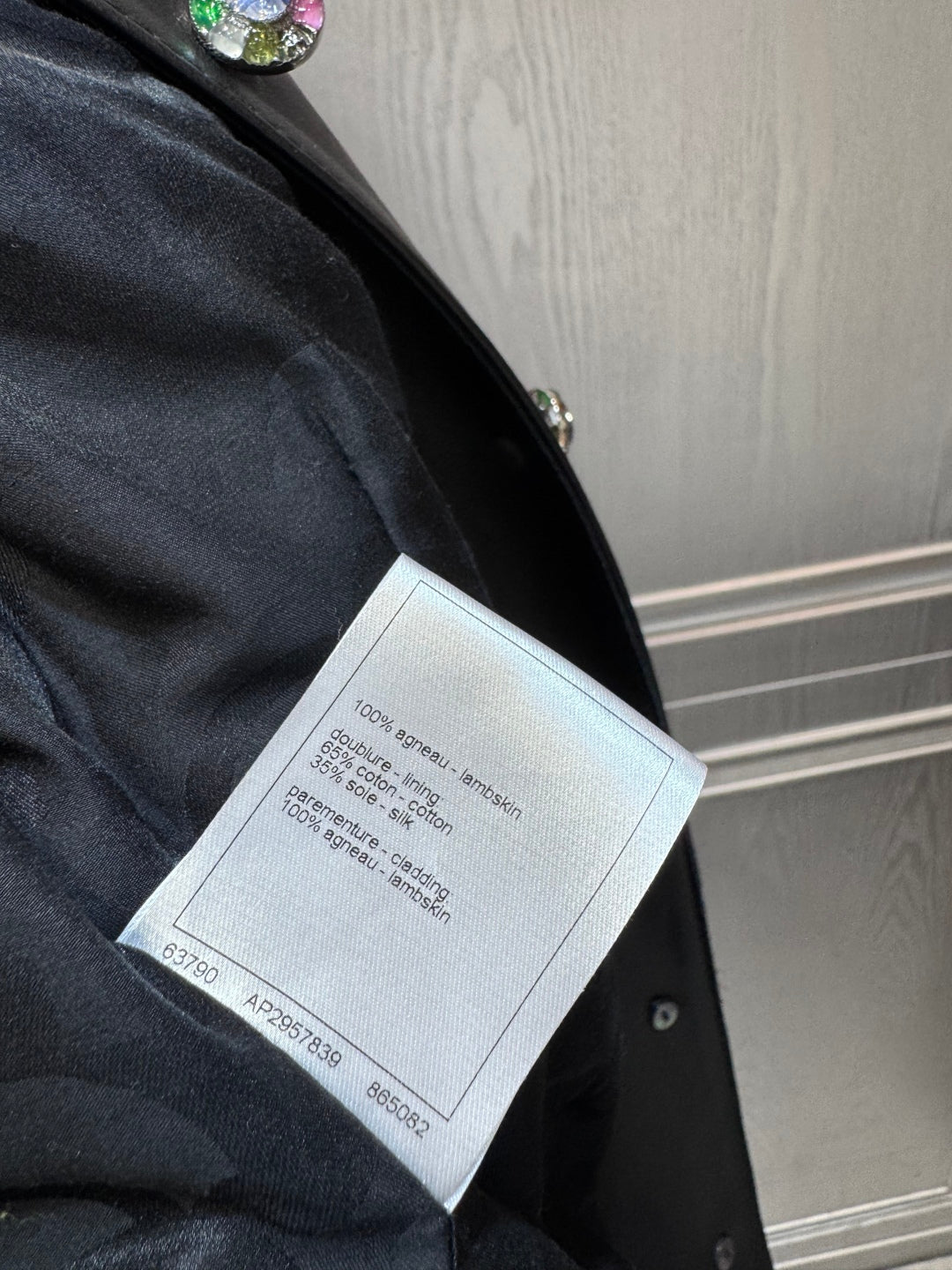 CC 25 Jacket Black Lambskin 020802090