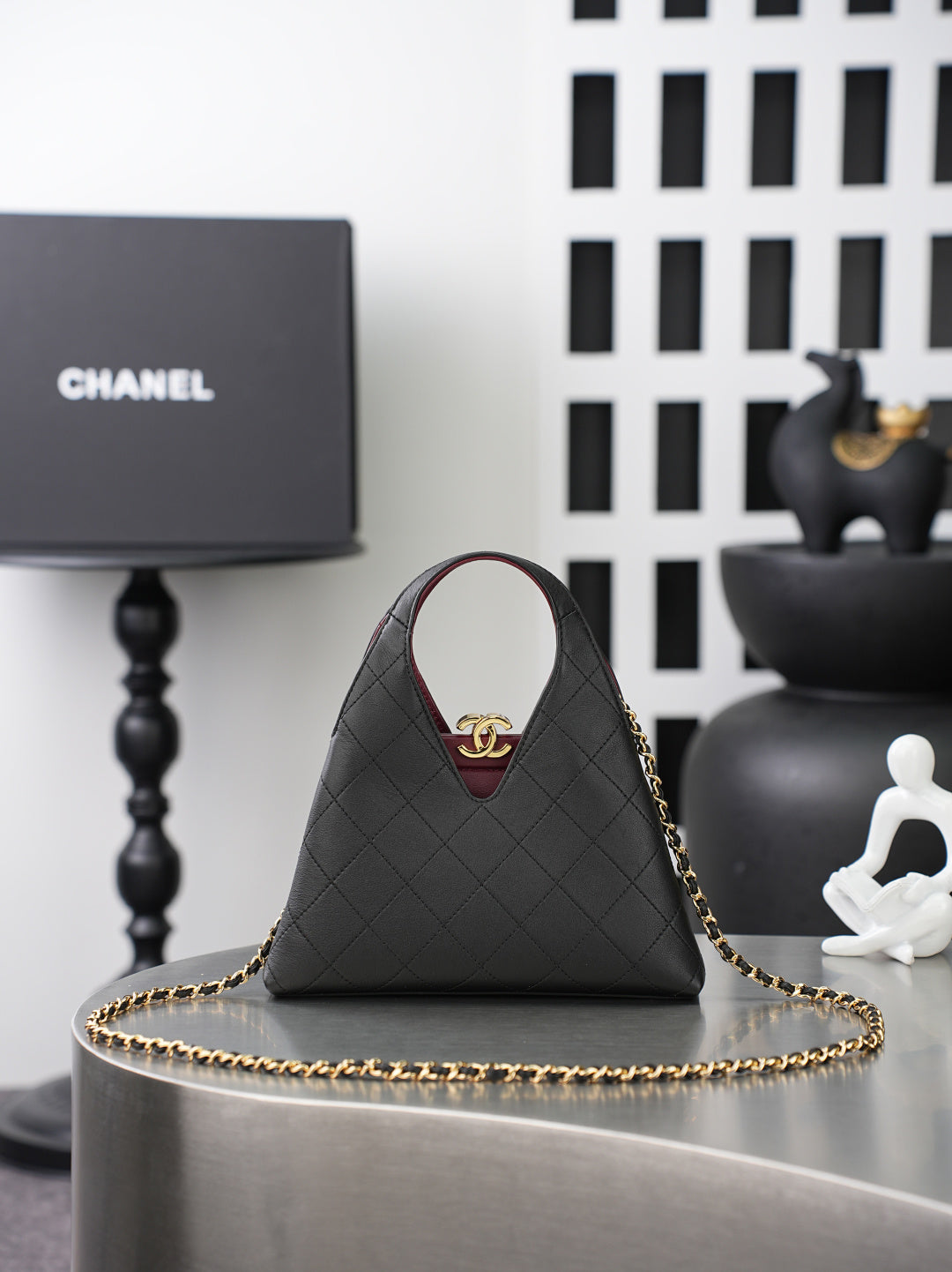 Chanel 2026 Shopping Bag 23cm Calfskin And Gold-tone