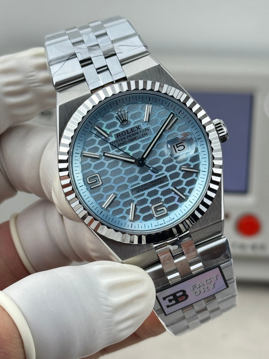 Rolex Land-Dweller Ice Blue Dial