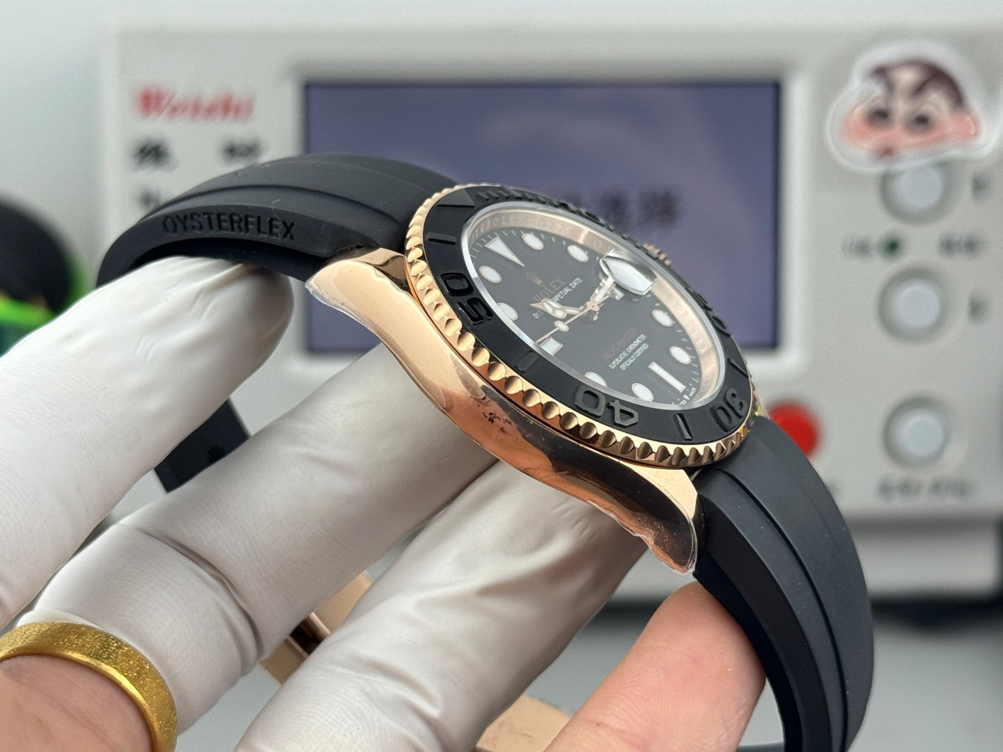 Rolex Yacht-Master 42mm Rose Gold Case Black Dial
