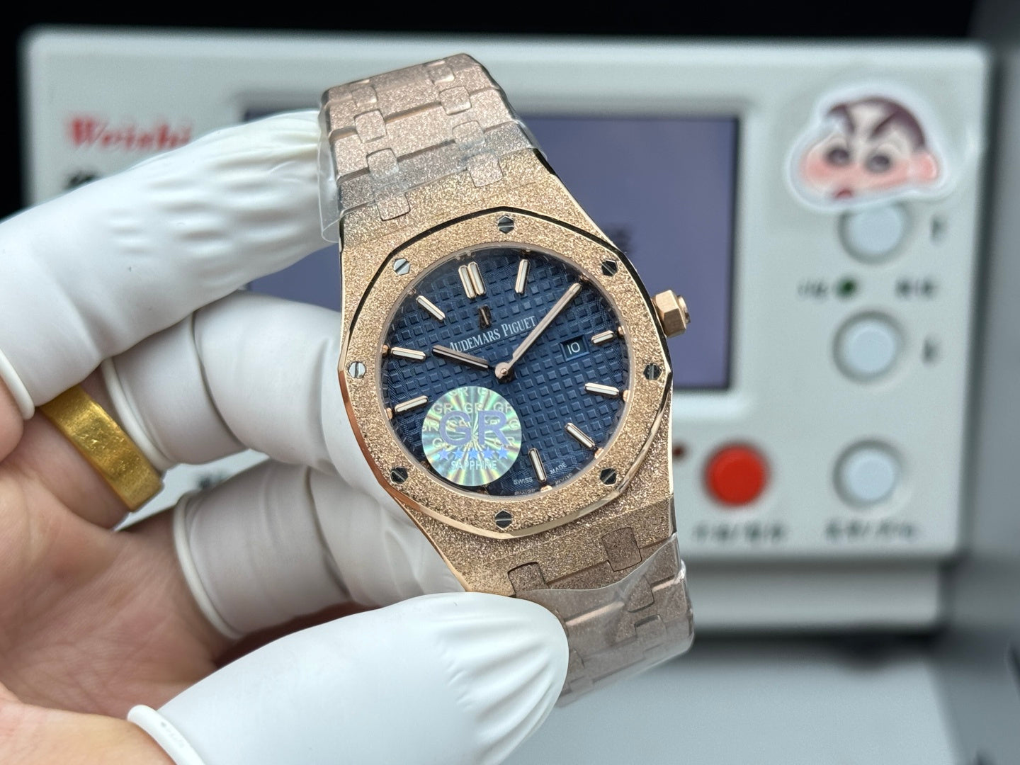 Audemars Piguet Royal Oak Lady 33mm Rose Gold Blue