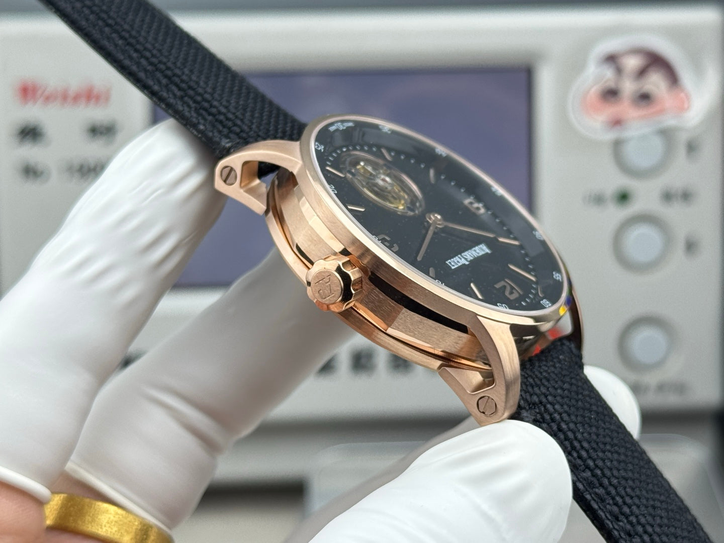 Audemars Piguet Code 11.59 Selfwinding Flying Tourbillon Rose Gold Case Black Dial