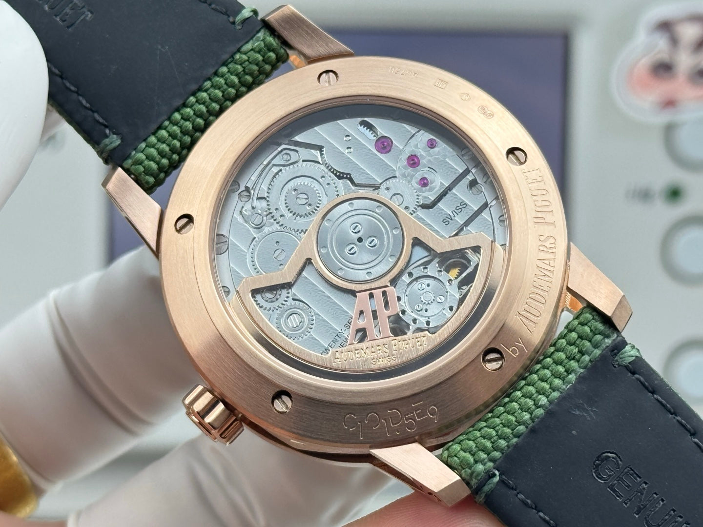 Audemars Piguet Code 11.59 Selfwinding Flying Tourbillon Green Dial Textile Strap
