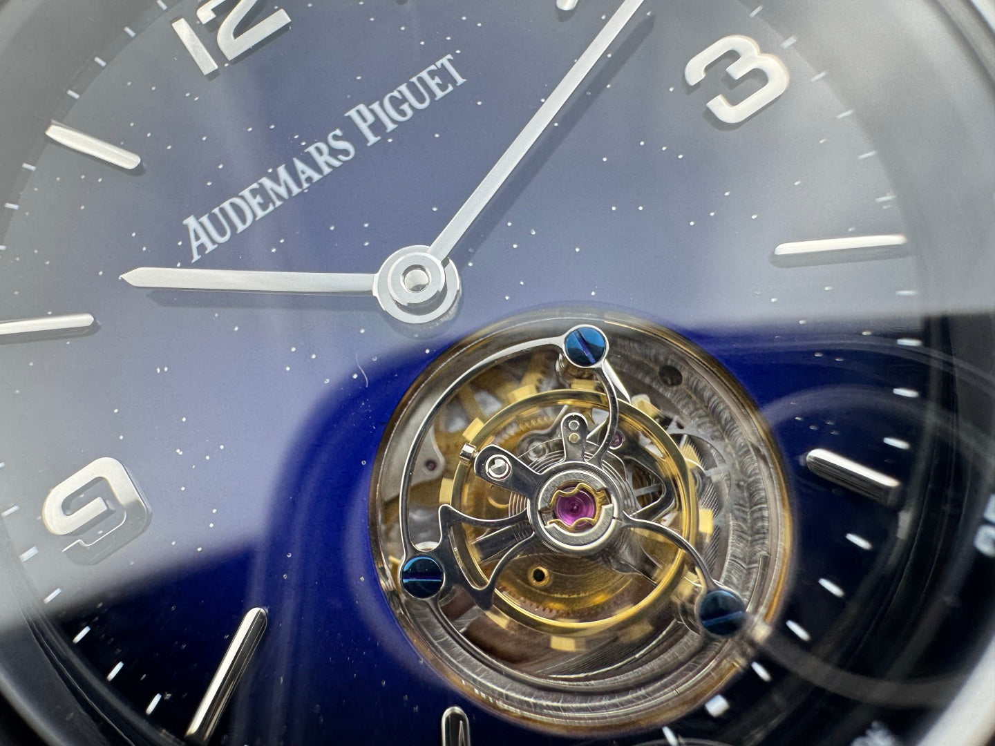 Audemars Piguet Code 11.59 Selfwinding Flying Tourbillon BLue Dial Textile Strap