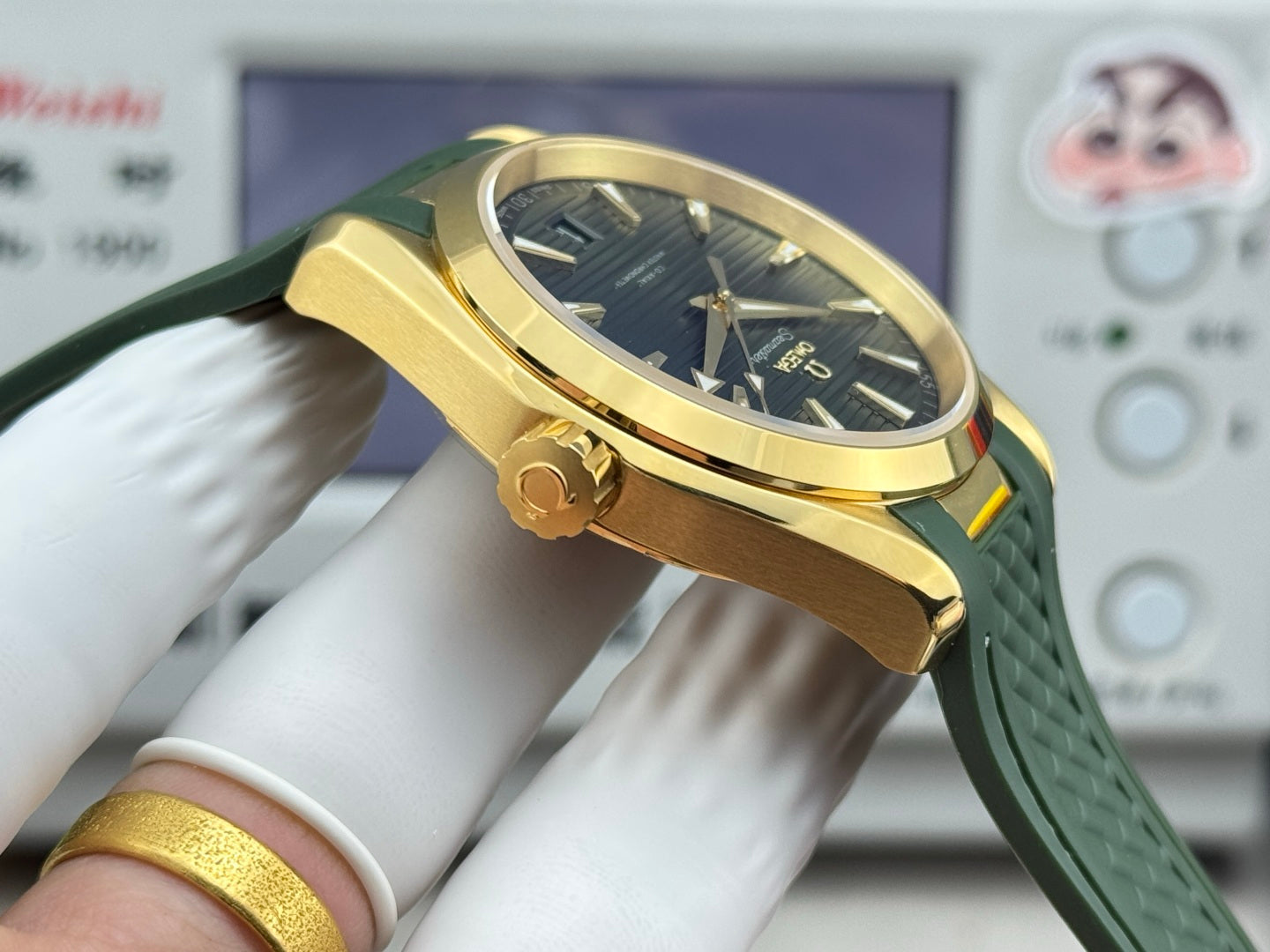 Omega Seamaster Aqua Terra 150M 41mm Green Dial Green Rubber Strap