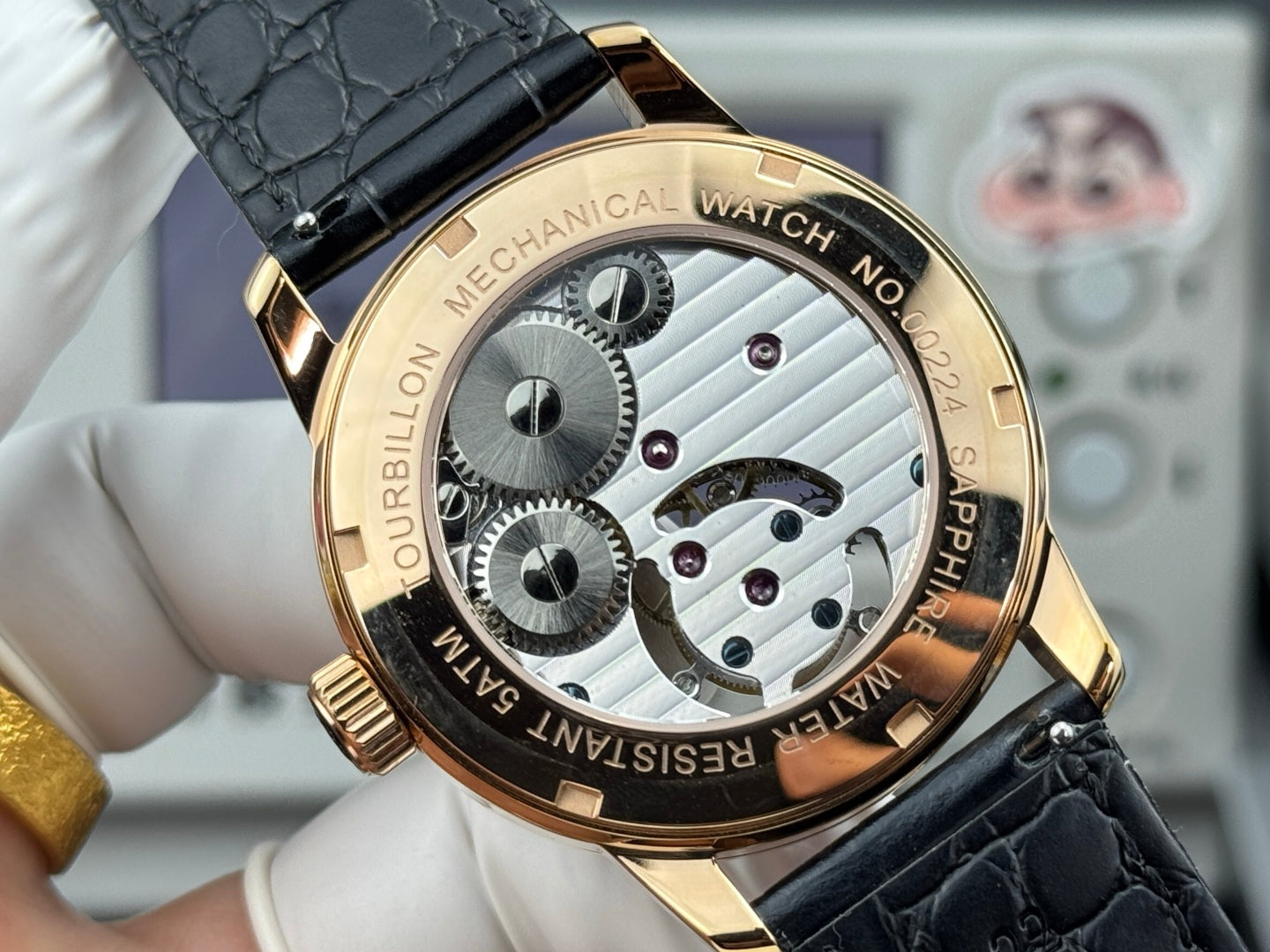 Patek Philippe Grand Complications Sky Moon Tourbillon 42mm Rose Gold Case Rainbow Benzel