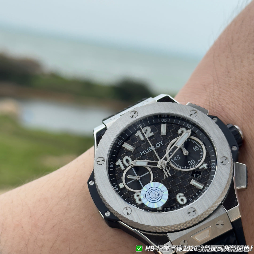 Hublot Big Bang Unico 43mm Titanium Case Black Rubber Strap