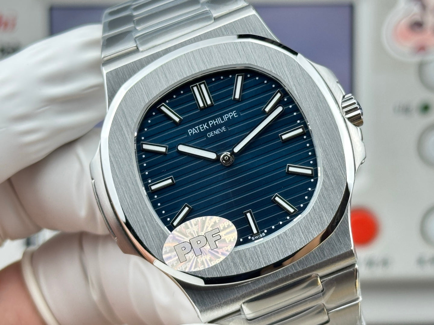 Patek Philippe Nautilus 41mm Blue Dial Steel Strap