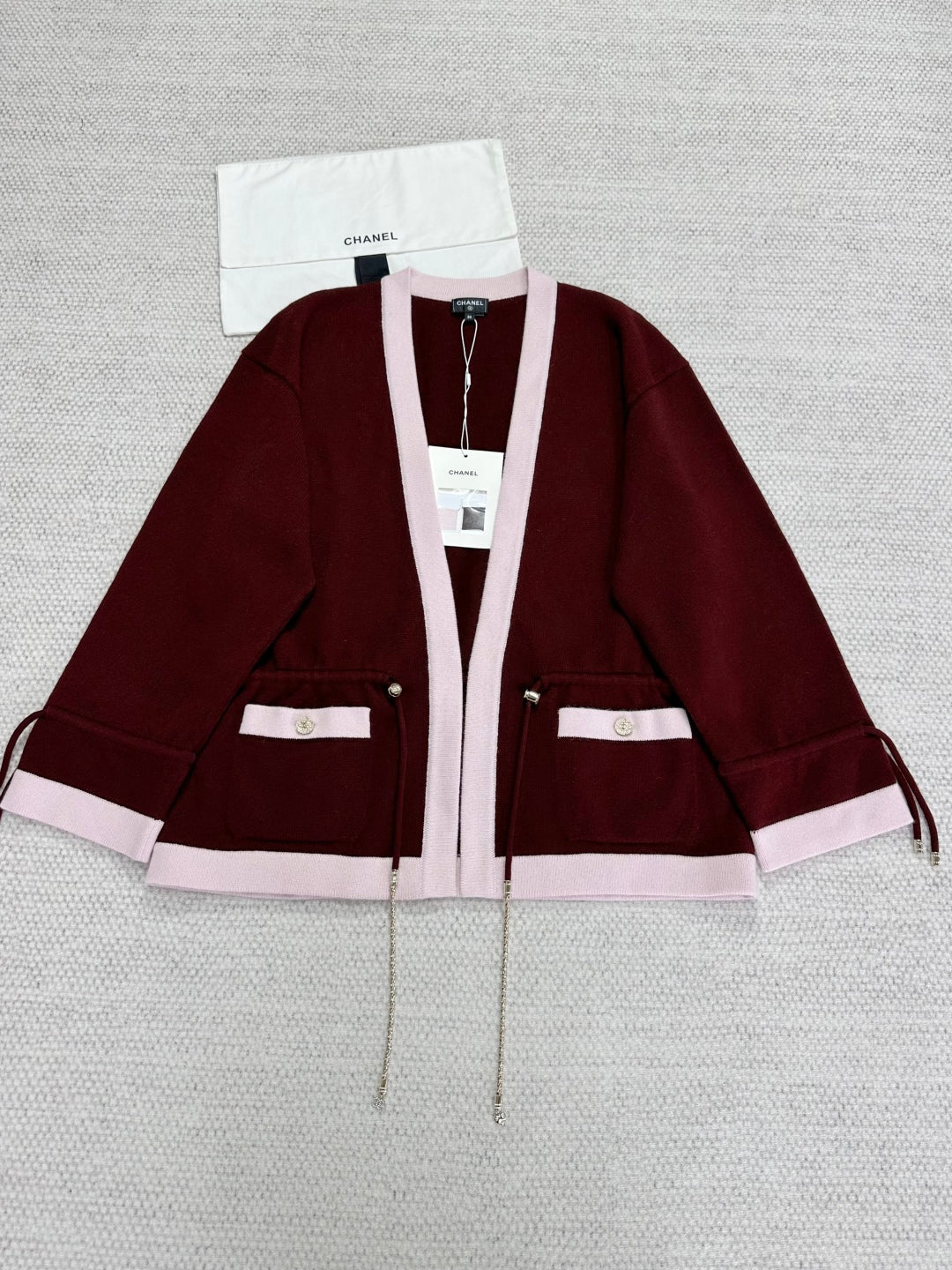 CC 25 Cardigan Red Cashmere