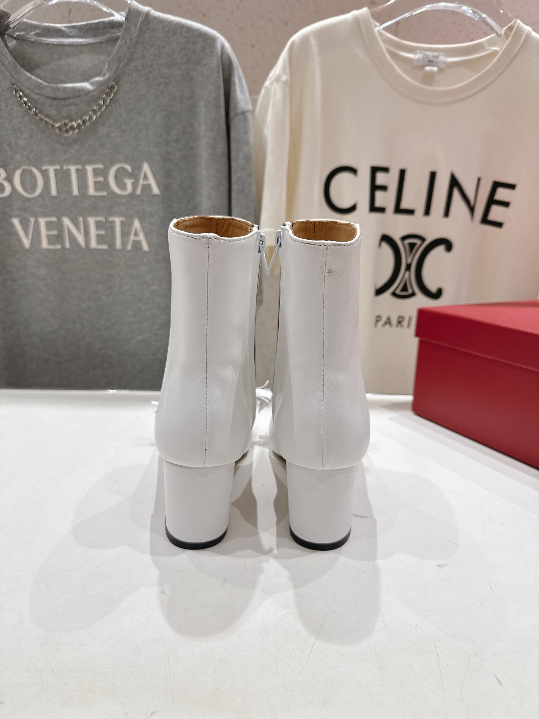 VT Short Boot White Camel  Calfskin 174415