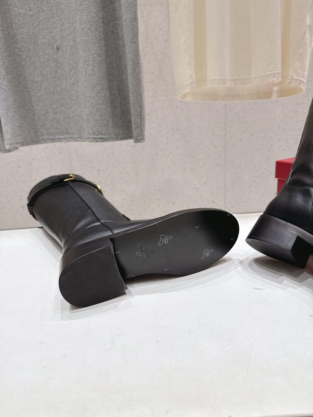 VT long boots black calfskin 174431