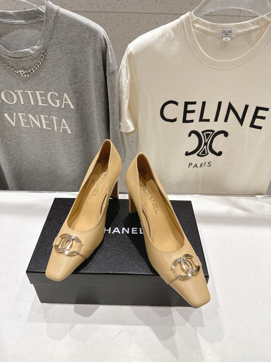 Chanel 2026 Double C Logo Pump 90mm Sheepskin 852620
