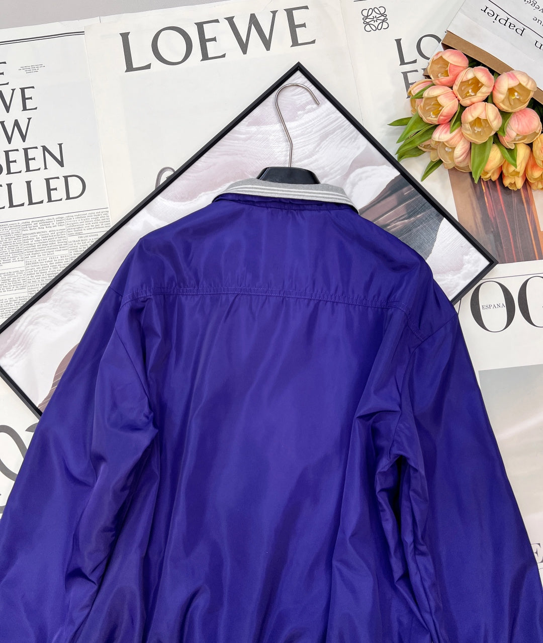 Miumiu 2026 Jacket Blue Nylon Polyester