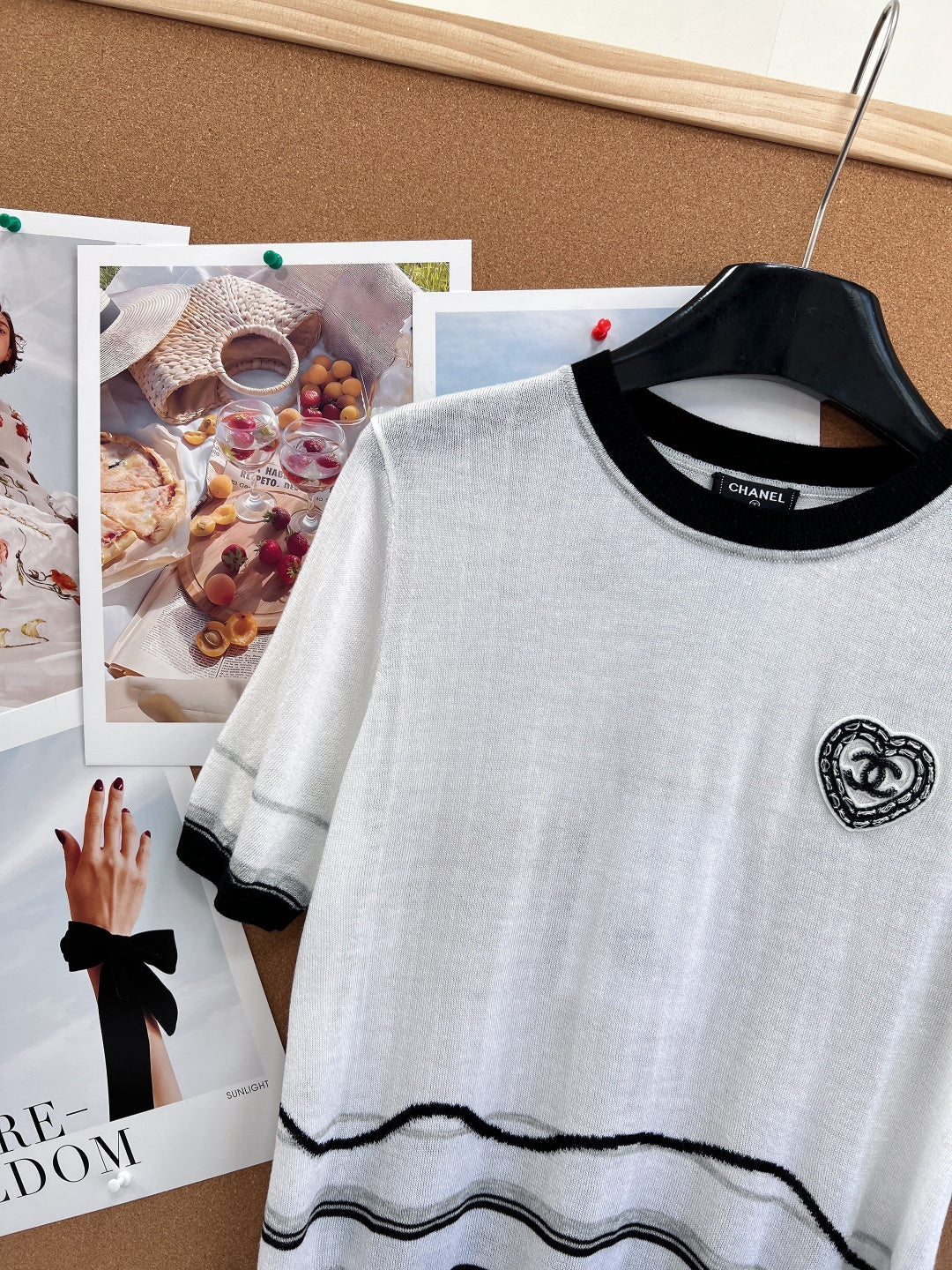 Chanel 2026 Knit Short-Sleeve Top White Cashmere 472931