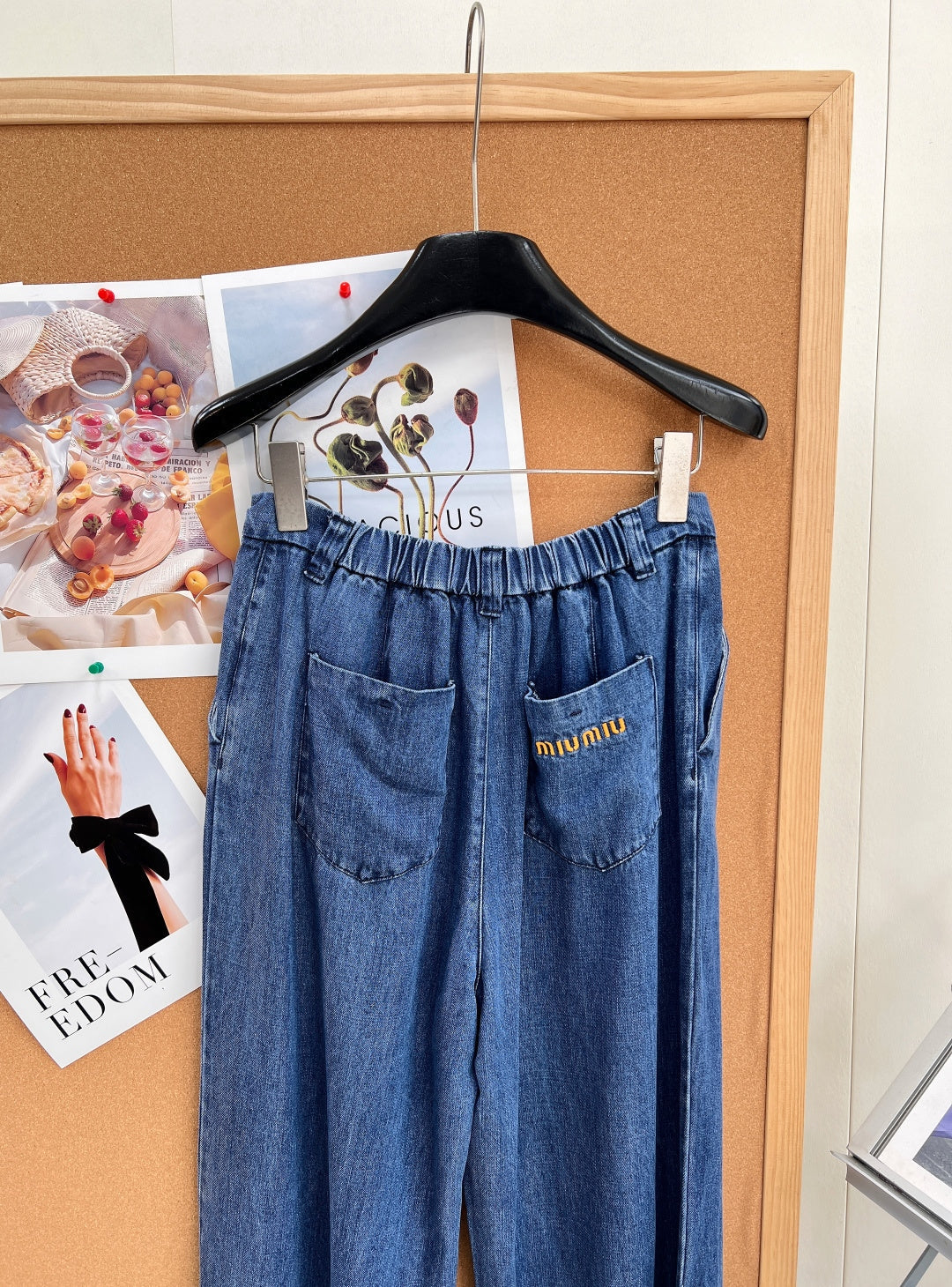 MiuMiu 2026 Straight-Leg Jeans Blue Cotton 636352