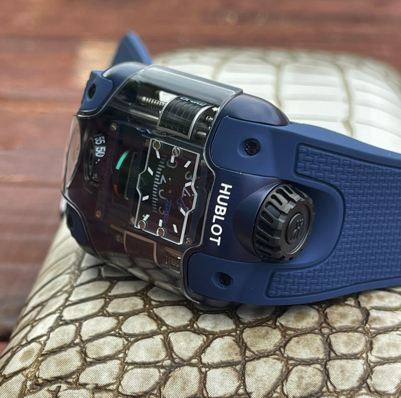 Hublot MP-10 Tourbillon Weight Energy System Watch Rubber Strap