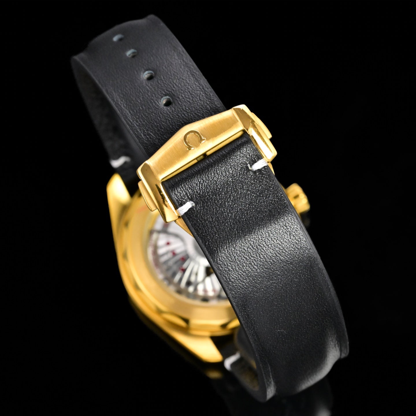 Omega Seamaster 150M Aqua Terra Observatory 39mm Gold Case Gold Dial