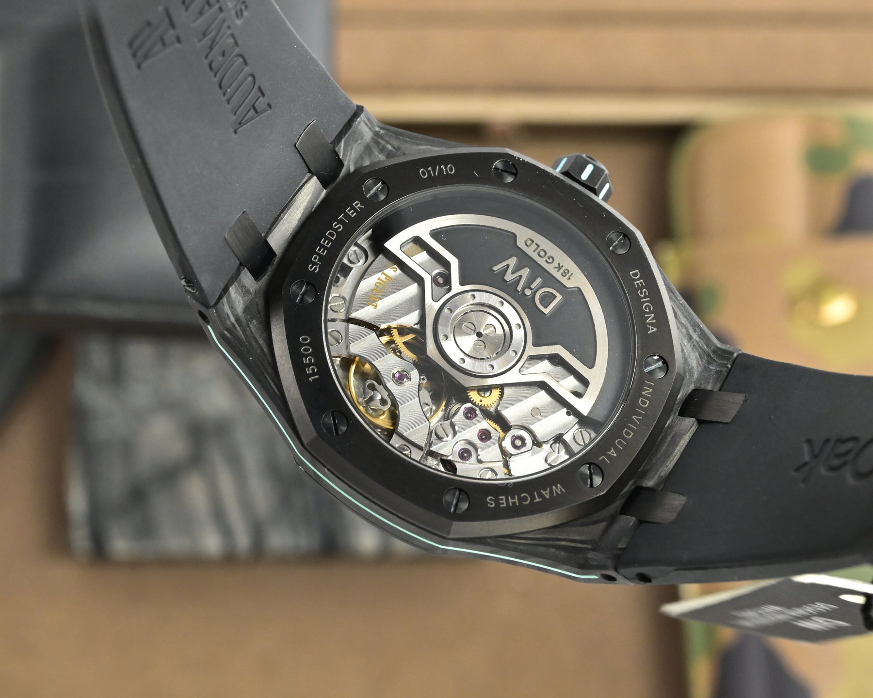 Audemars Piguet Royal Oak 41mm Custom Carbon Black Cloud Blue Dial
