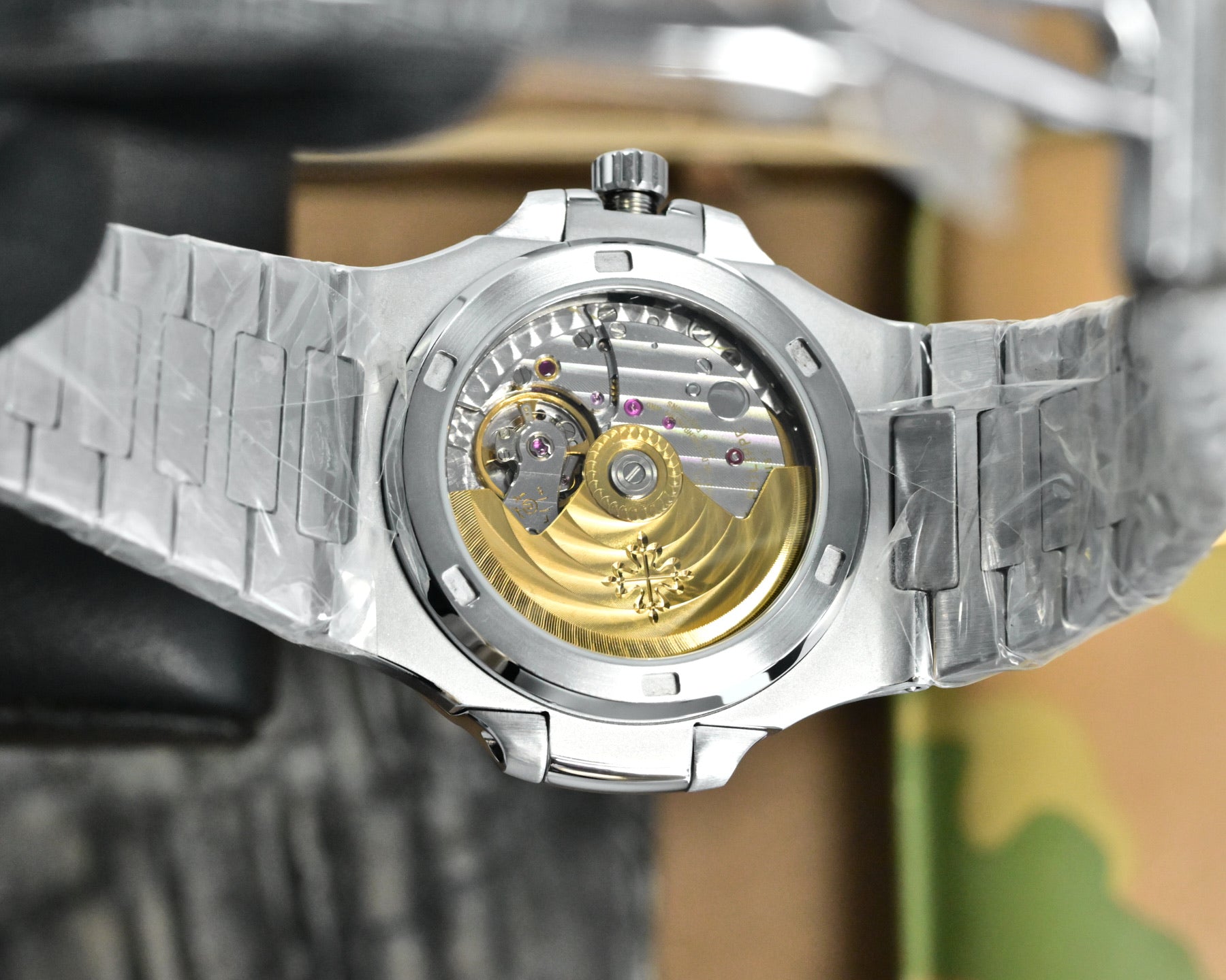 Patek Philippe Nautilus 40mm White Gold Baguette Diamonds 5719/10G Watch