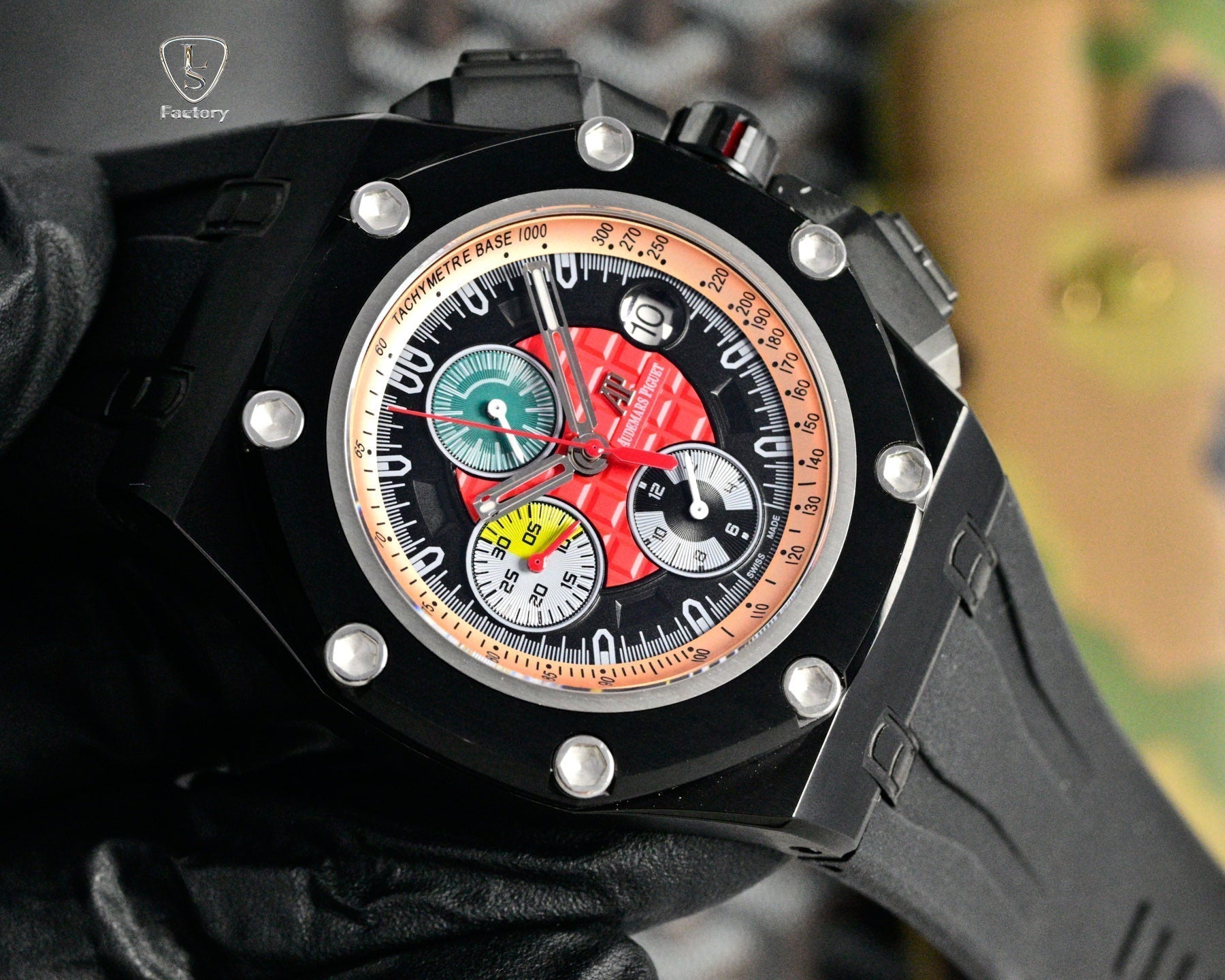 Audemars Piguet Royal Oak Chronograph 41mm Black Case Multicolor Dial