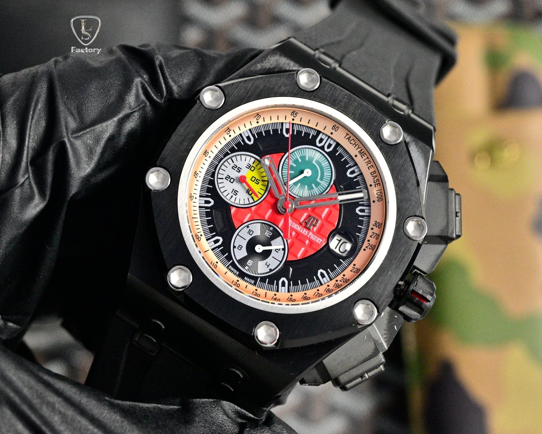 Audemars Piguet Royal Oak Chronograph 41mm Black Case Multicolor Dial