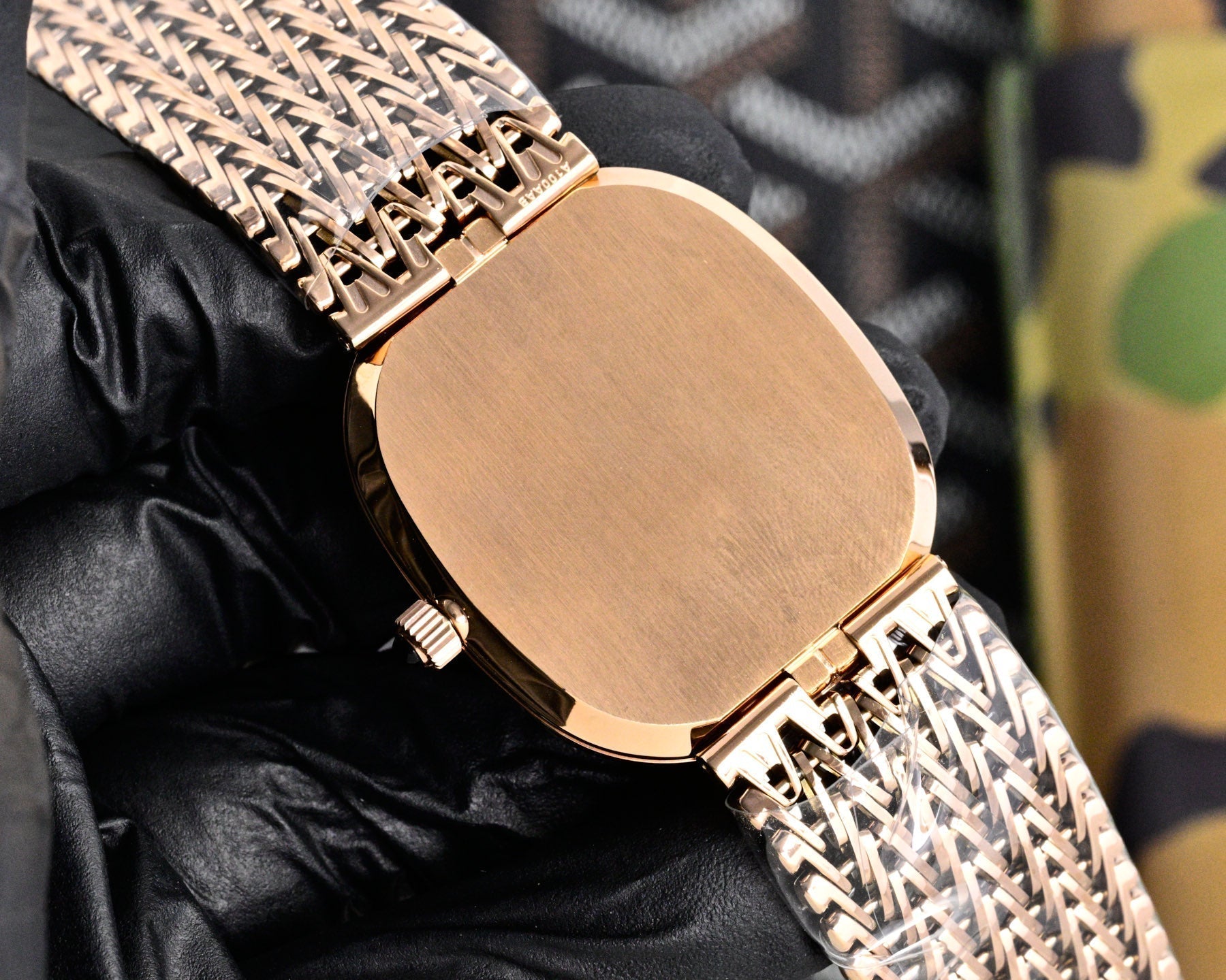 Patek Philippe Golden Ellipse 27mm Silver Dial Rose Gold Strap