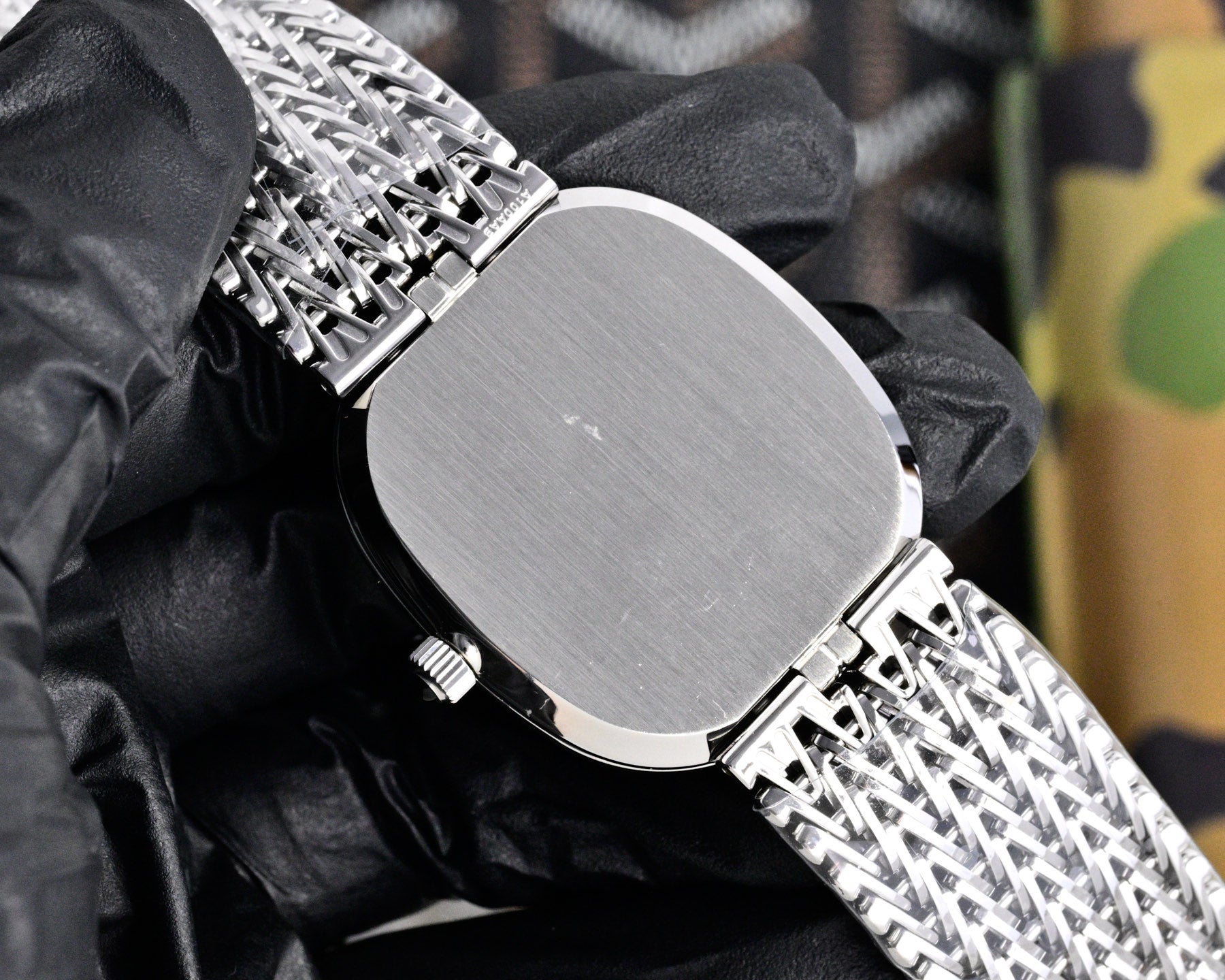 Patek Philippe Golden Ellipse 27mm Silver Dial Steel Strap