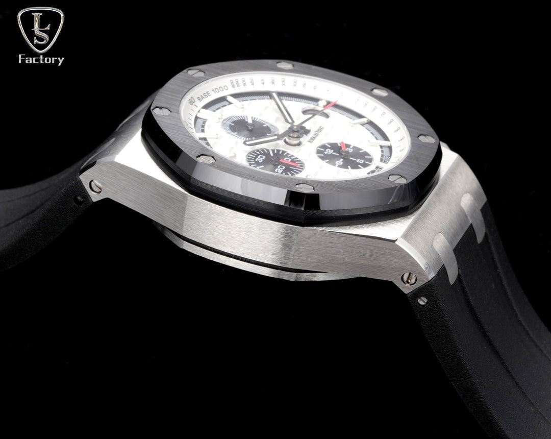 Audemars Piguet Royal Oak Offshore Chronograph 41mm Steel Case Black White Dial