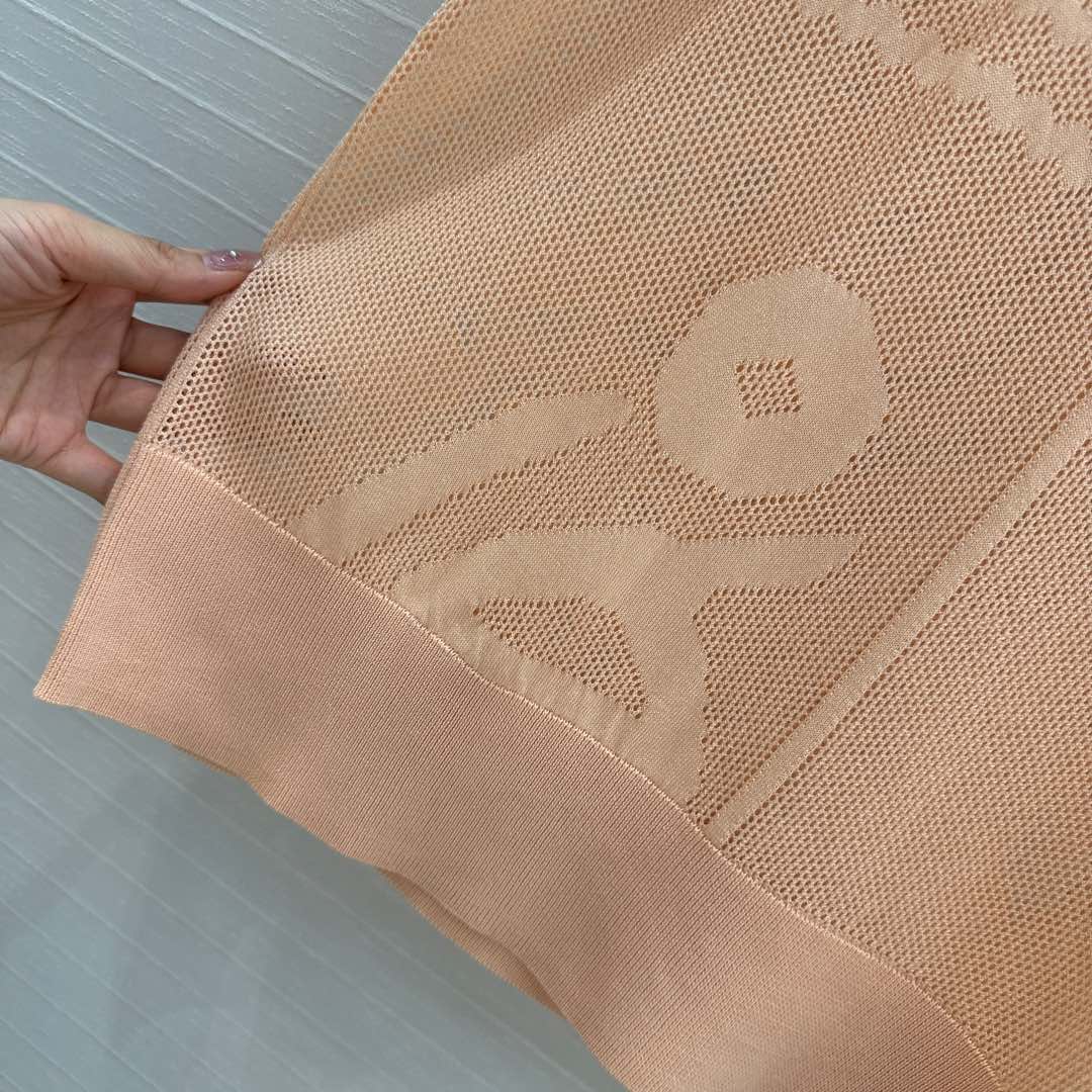 Hm 25 Short-sleeved Sweater Peach colorMesh Polyester
