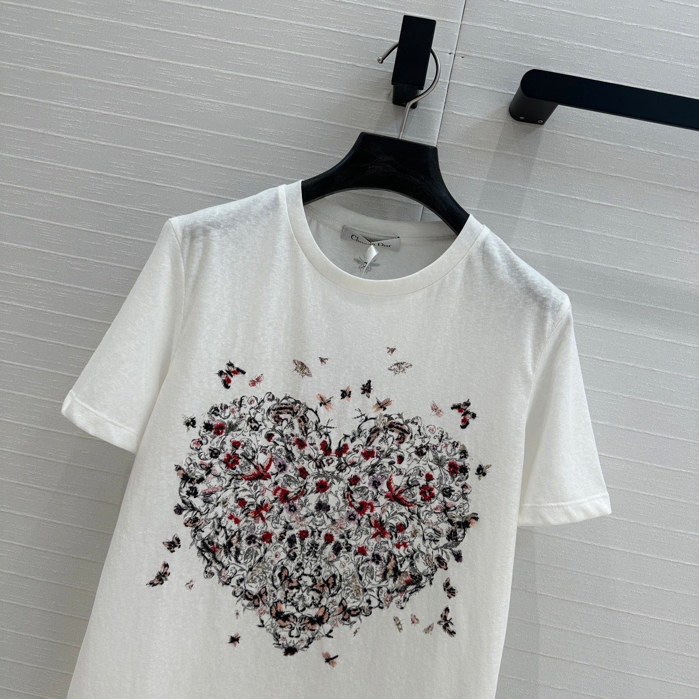 CD Heart T-shirt White Cotton