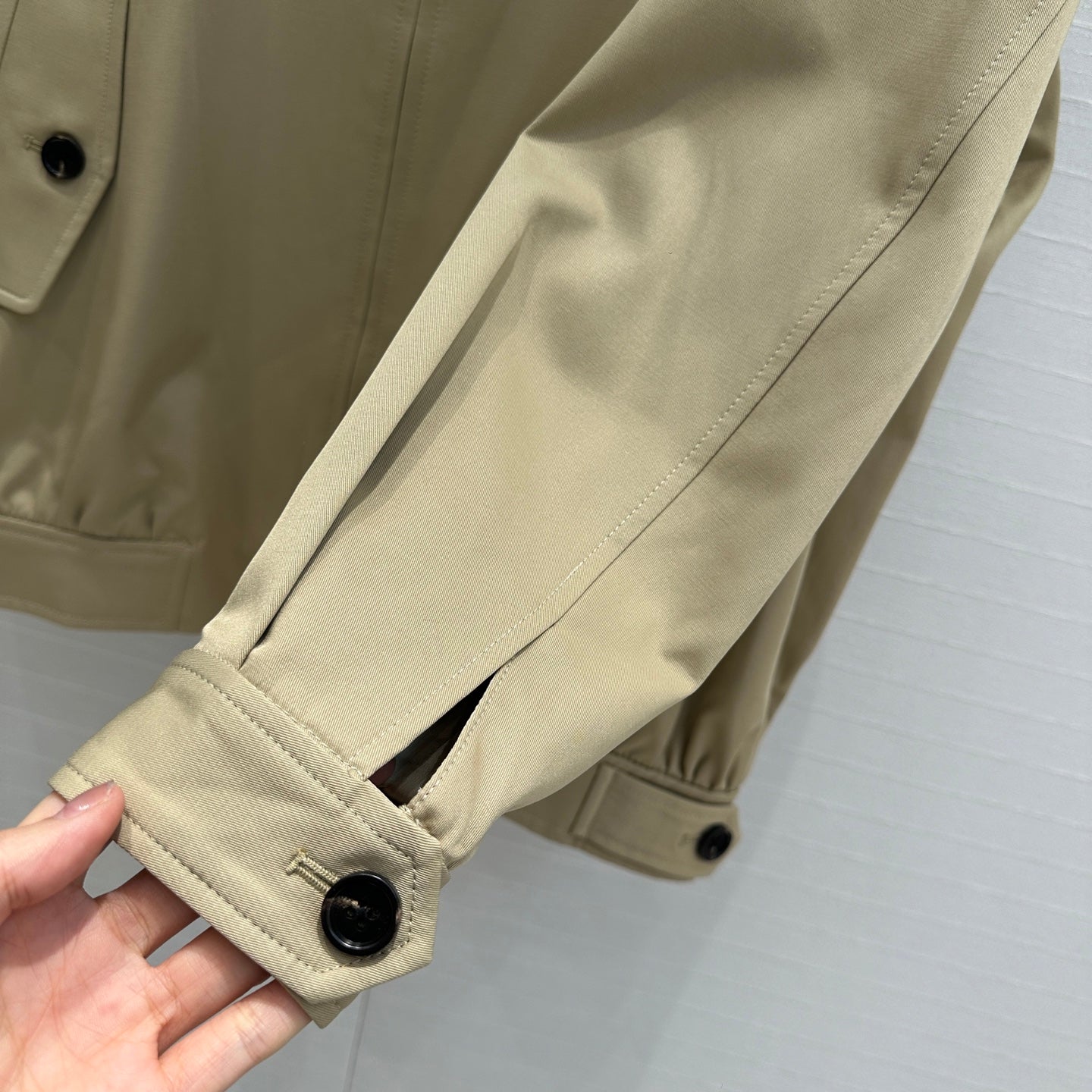Gucci Jacket Khaki Polyester Fiber