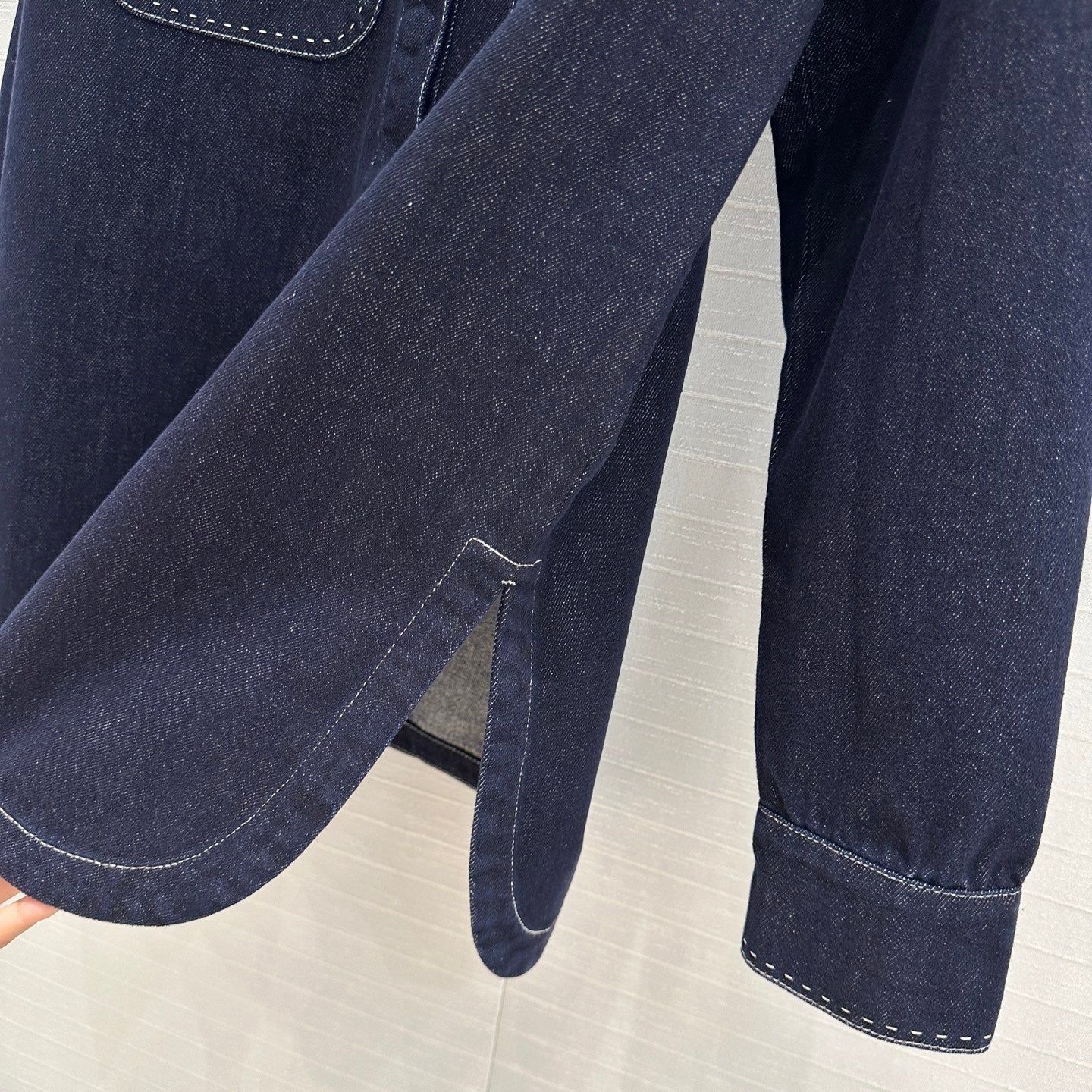 Fendi 25 Denim Jacket Dark Blue Cotton