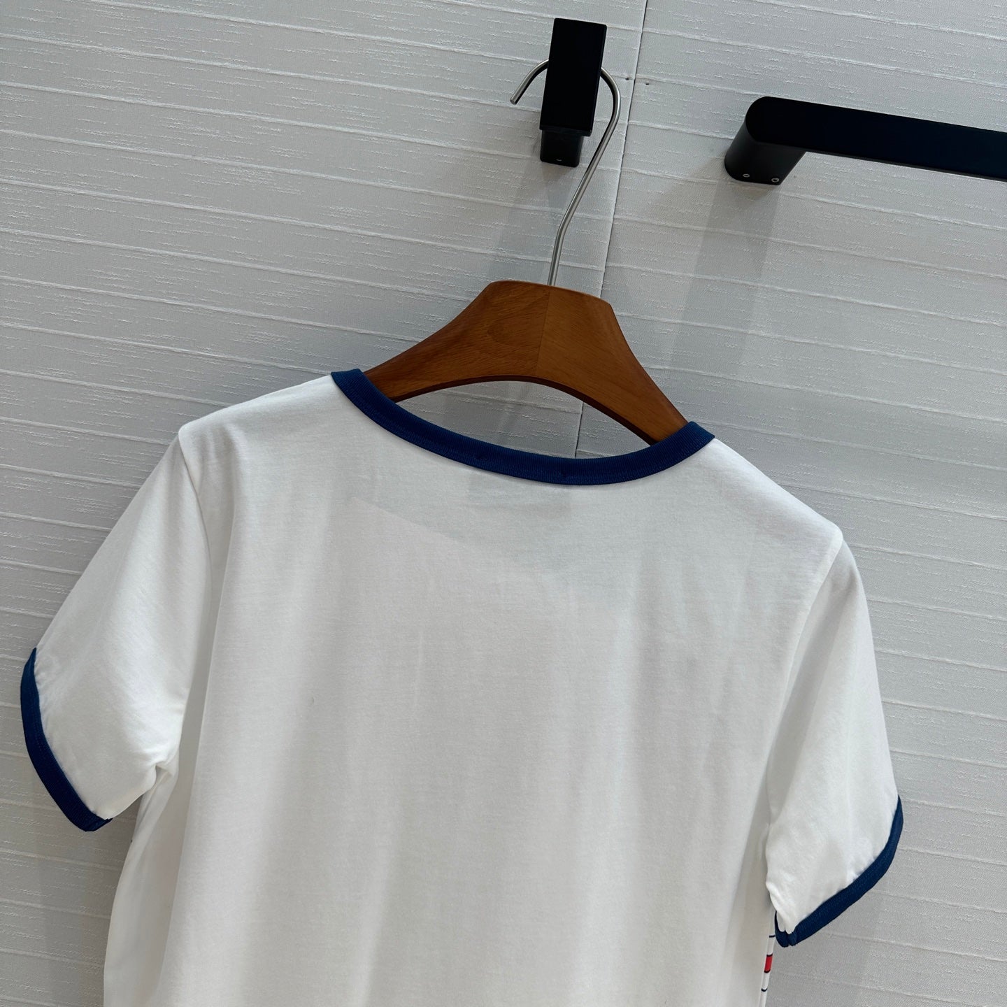 Gucci 25 Blue Letter Short-sleeved T-shirt White Cotton