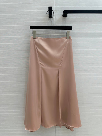 Fendi Ruffled A-line Skirt Pink Polyester