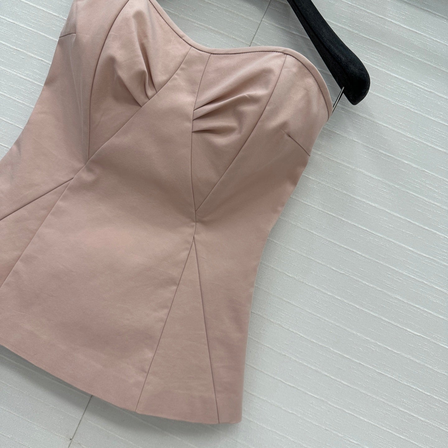 Prada 25 Cat Ear Tube Top Vest Pink Cotton