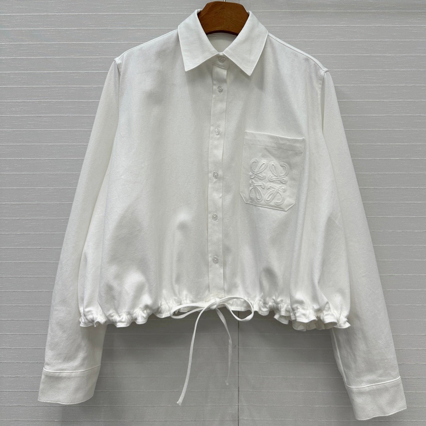 Loewe Shirt Jacket White Cotton