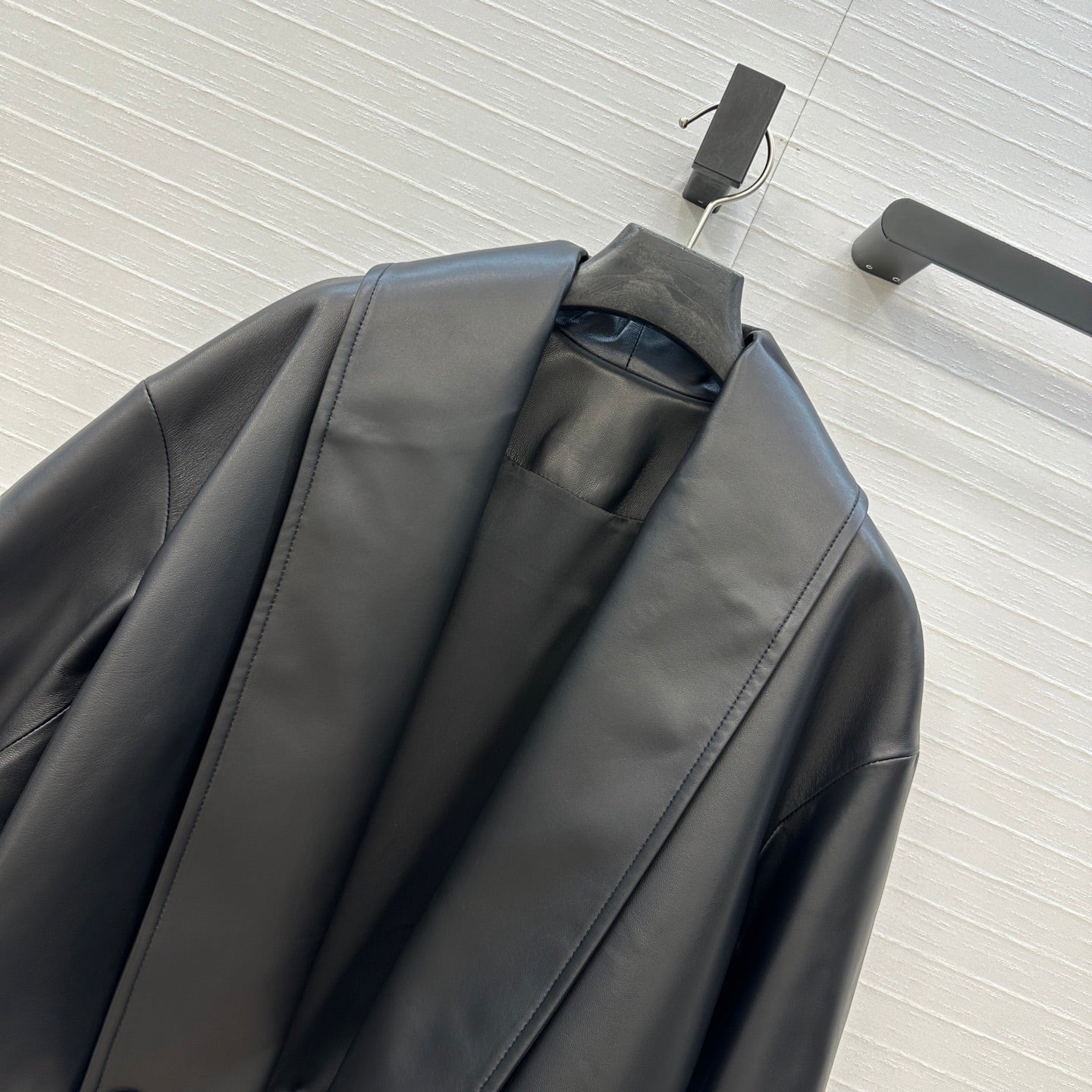 Loewe 25 Jacket Black Lambskin And Cotton