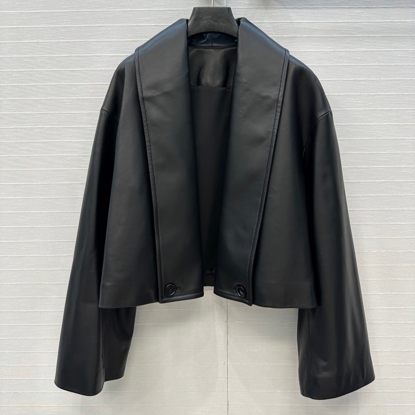Loewe 25 Jacket Black Lambskin And Cotton