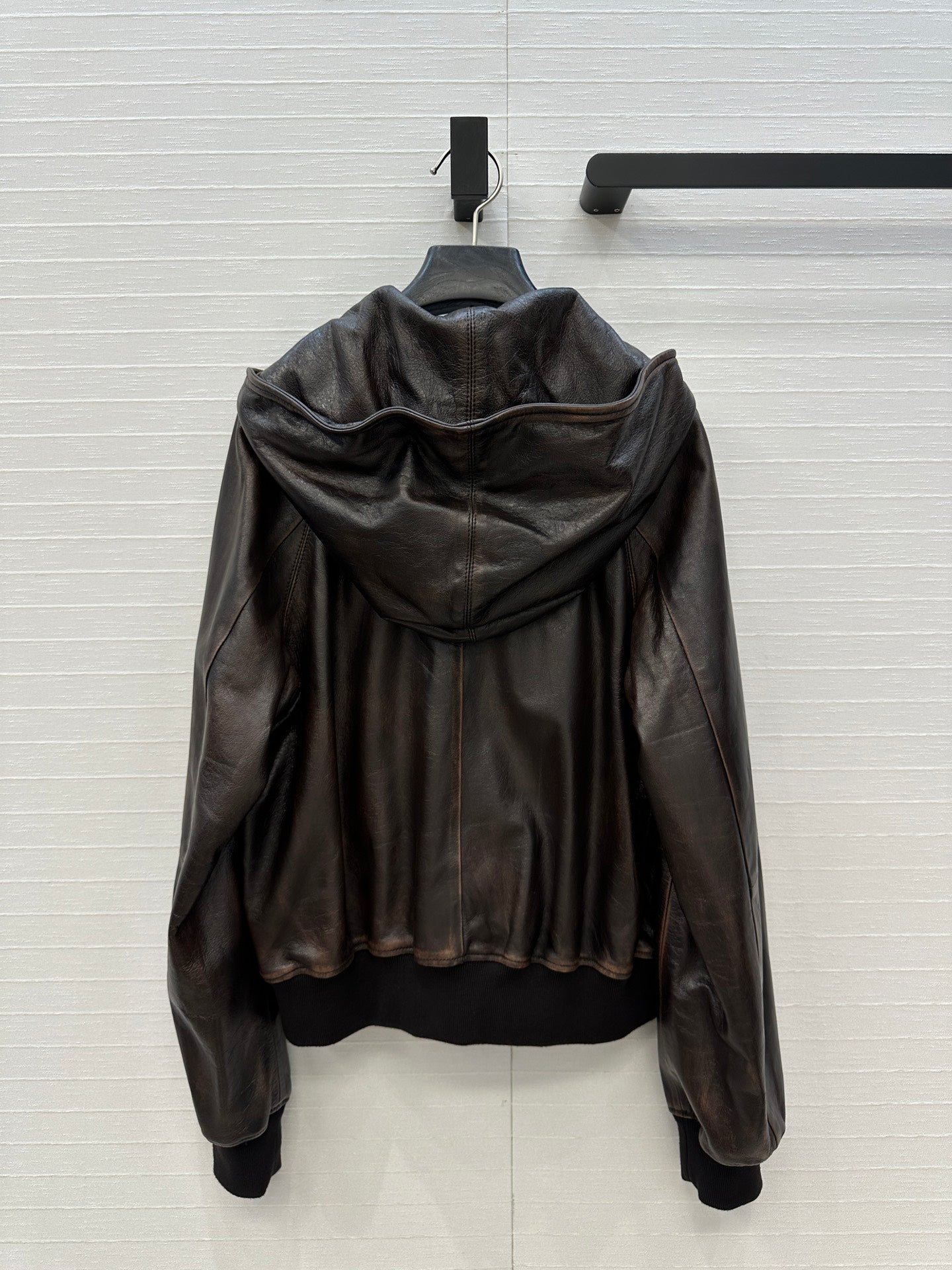 Prada 2025 Leather Jacket Brown Earth