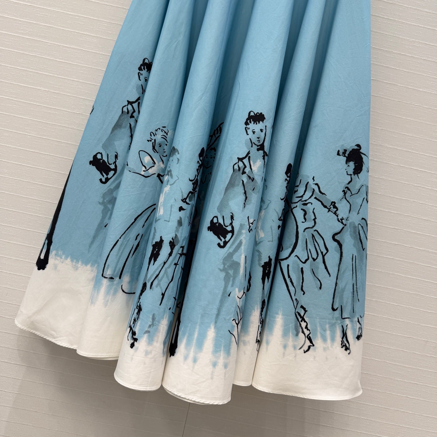 Dior 2026 Long Skirt Blue Cotton 399008