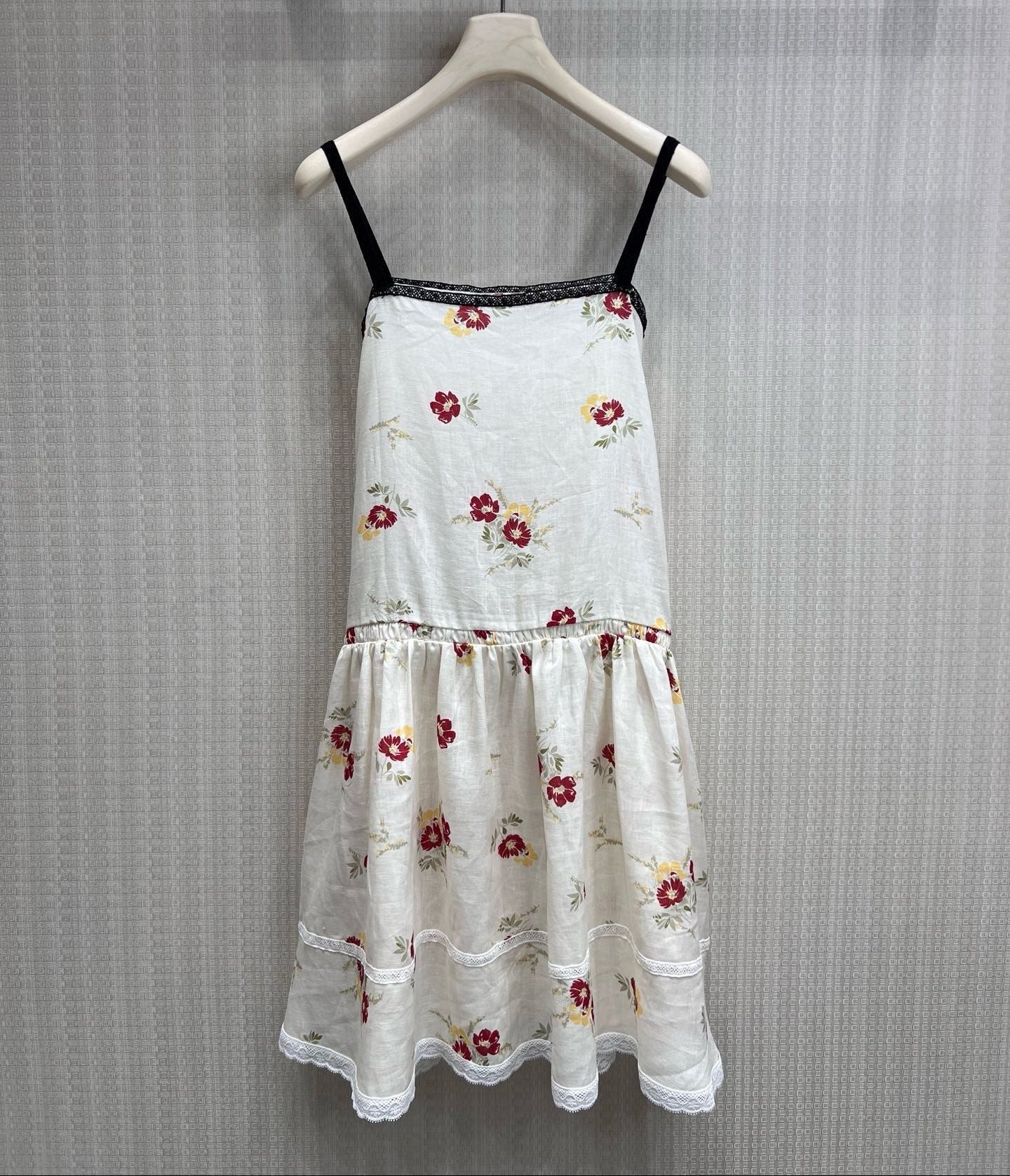 Prada 2026 Strappy Dress White Linen 400597