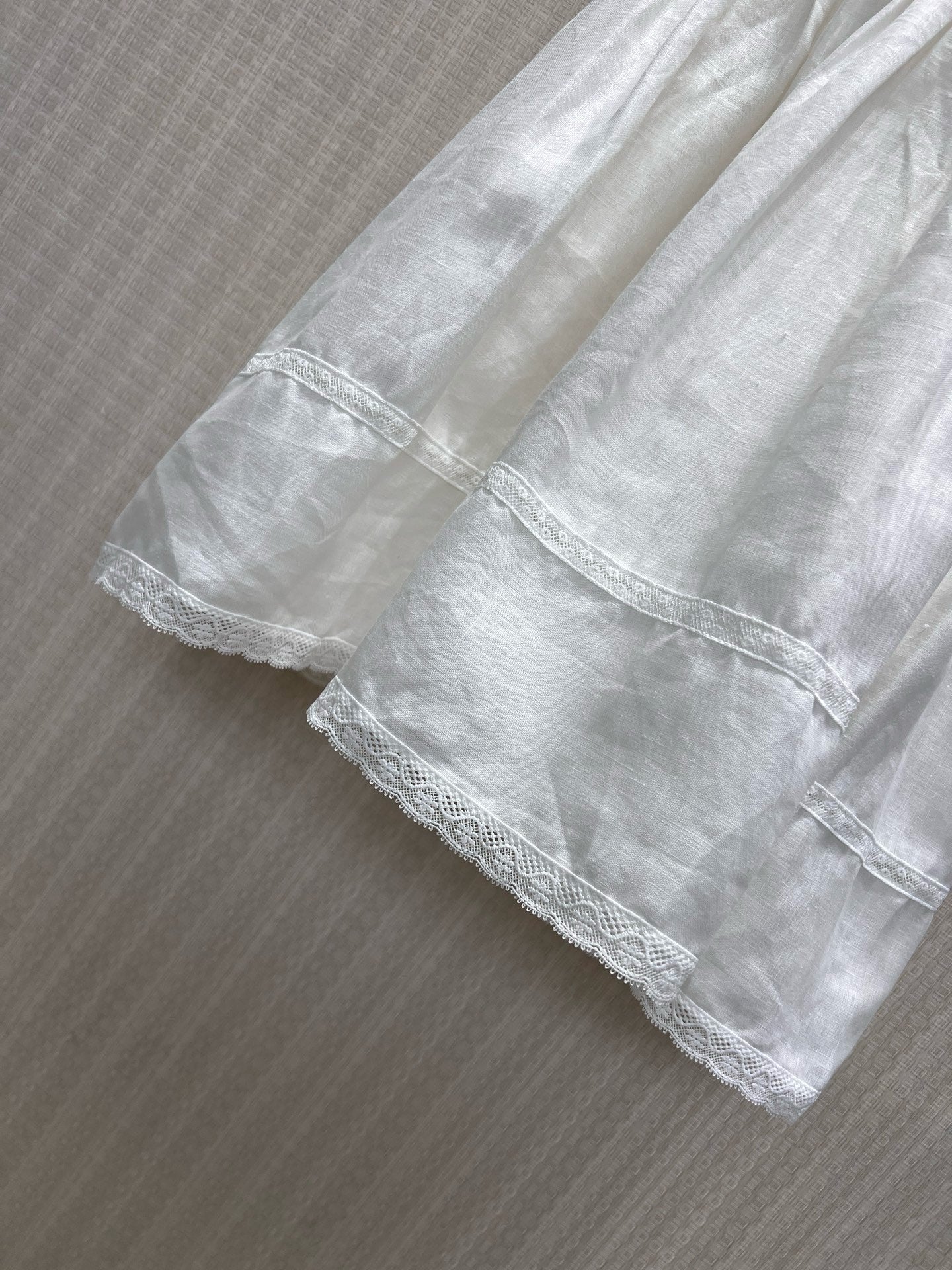 Prada 2026 Strappy Dress White Linen 400574
